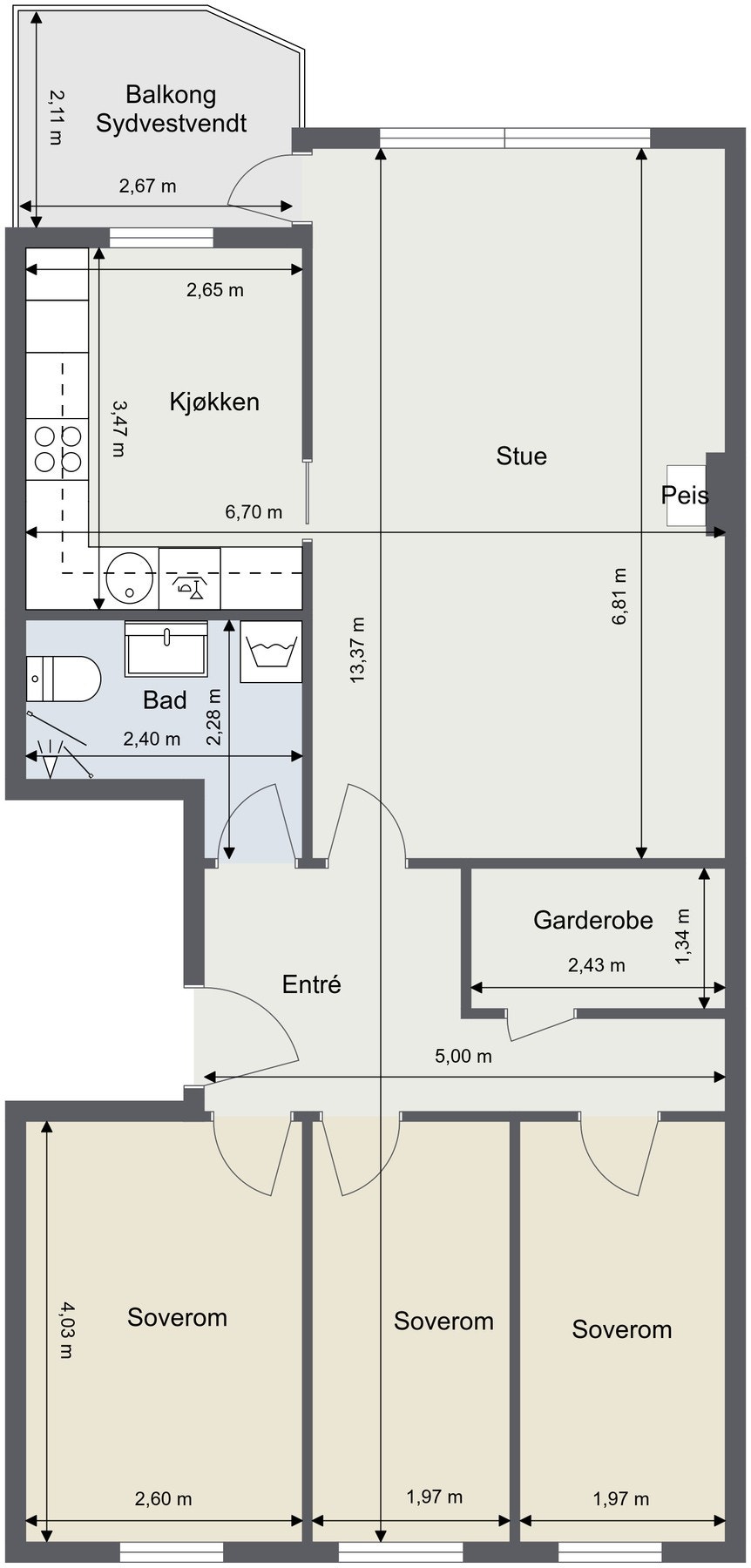 Plantegning. Galleribilde