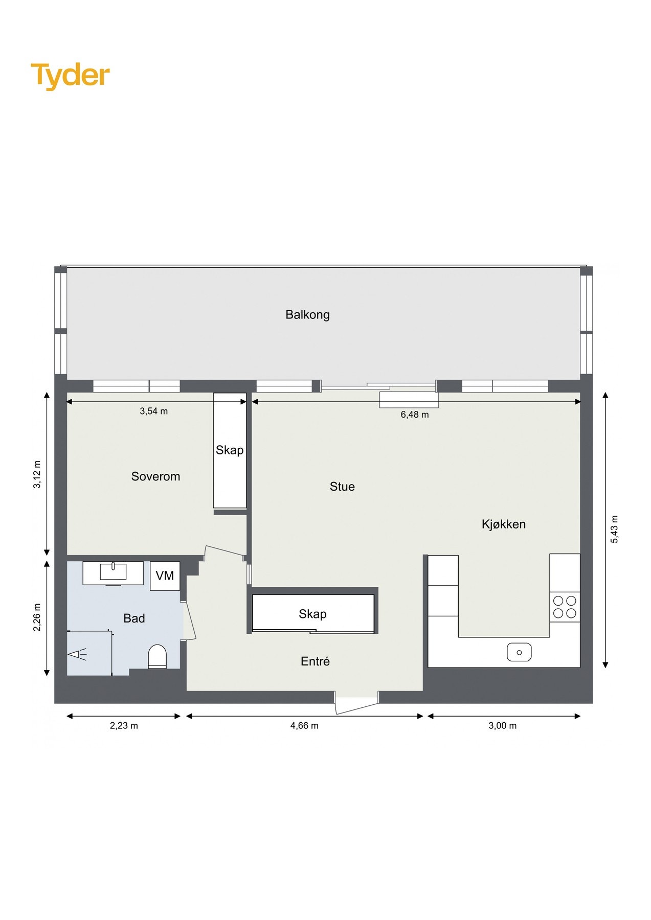 Planskisse Galleribilde