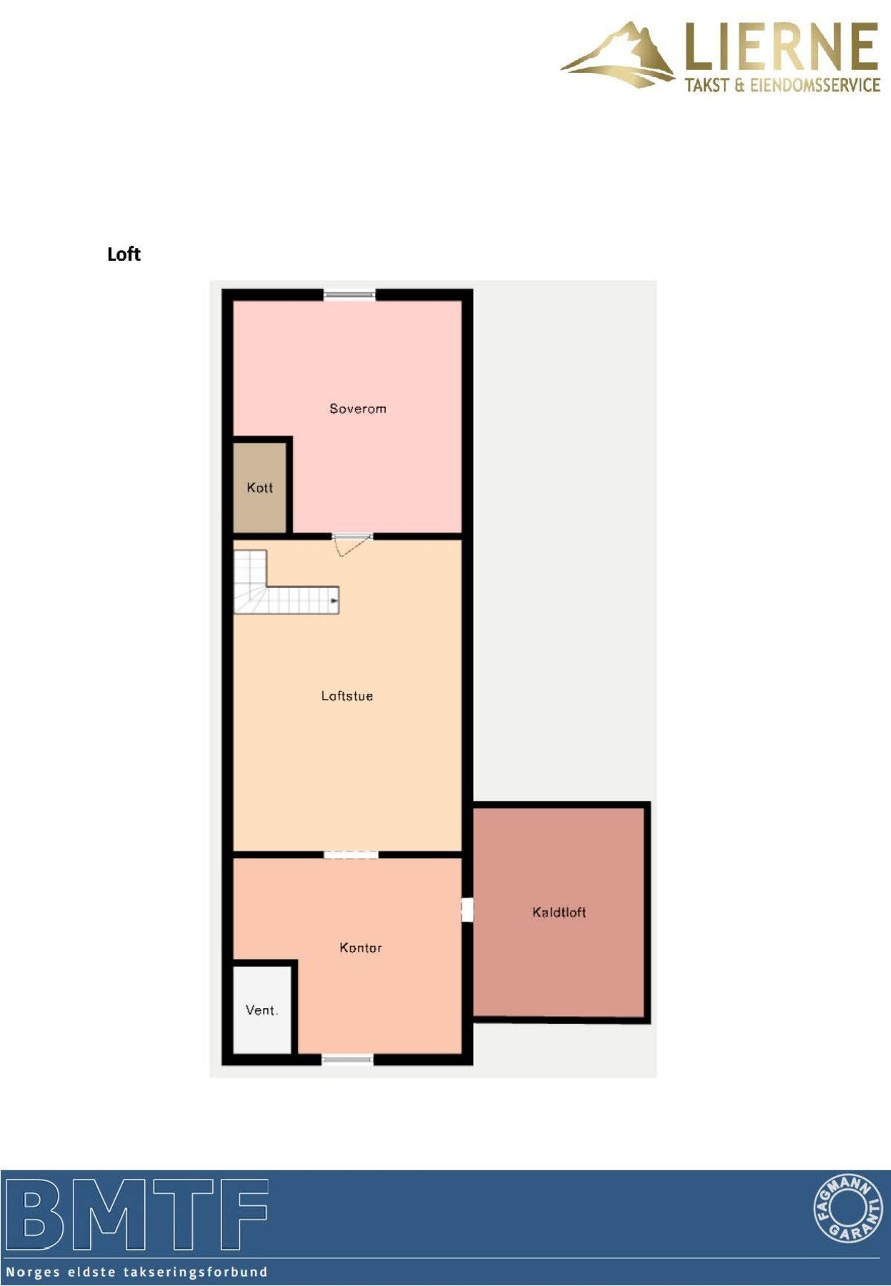 Planskisse loft. Galleribilde