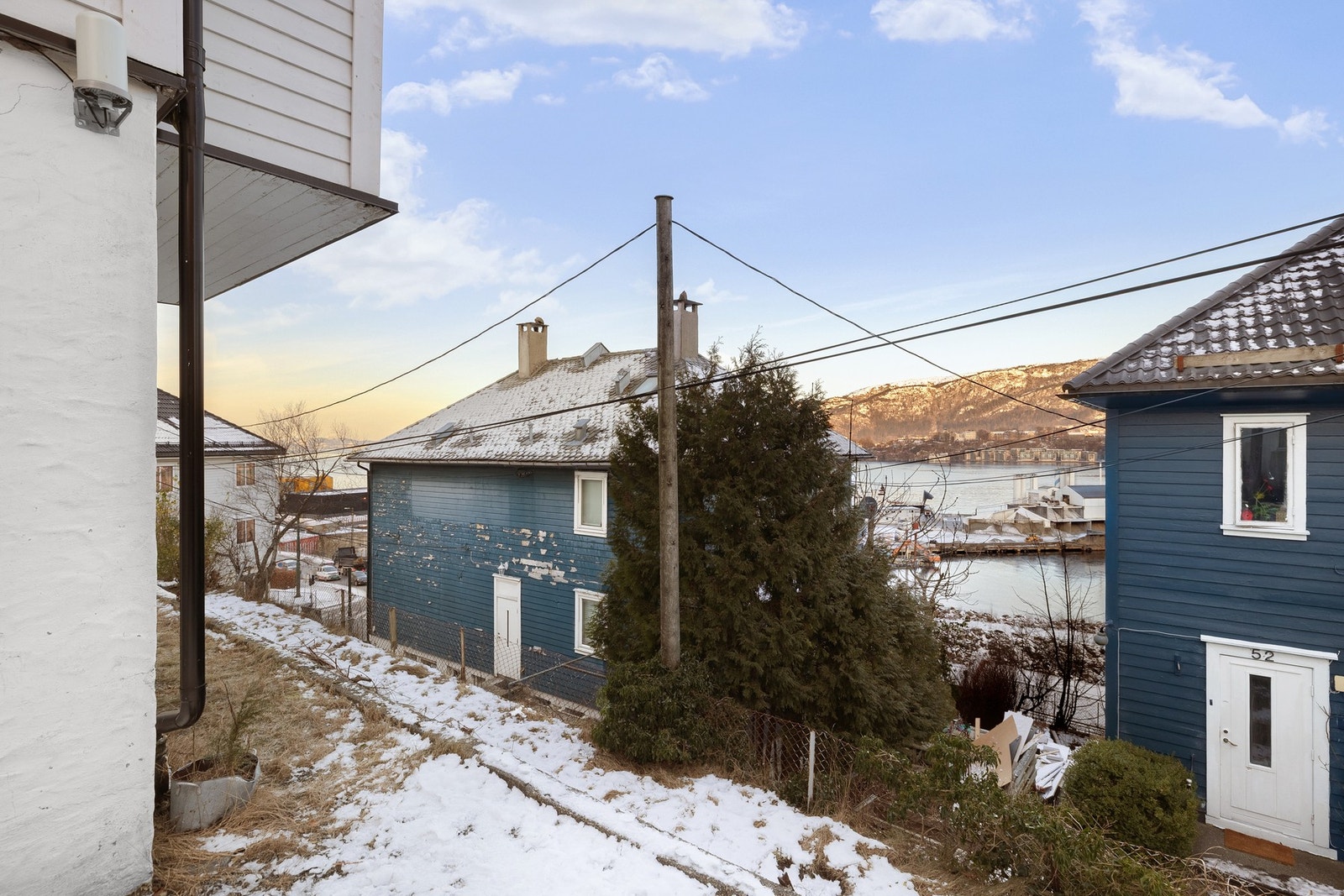 Sameiet har også en felles uteplass til på oppsiden av bygget. Galleribilde