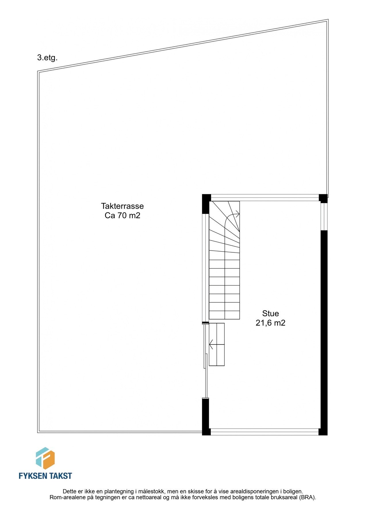 Planskisse 3.etasje. Galleribilde