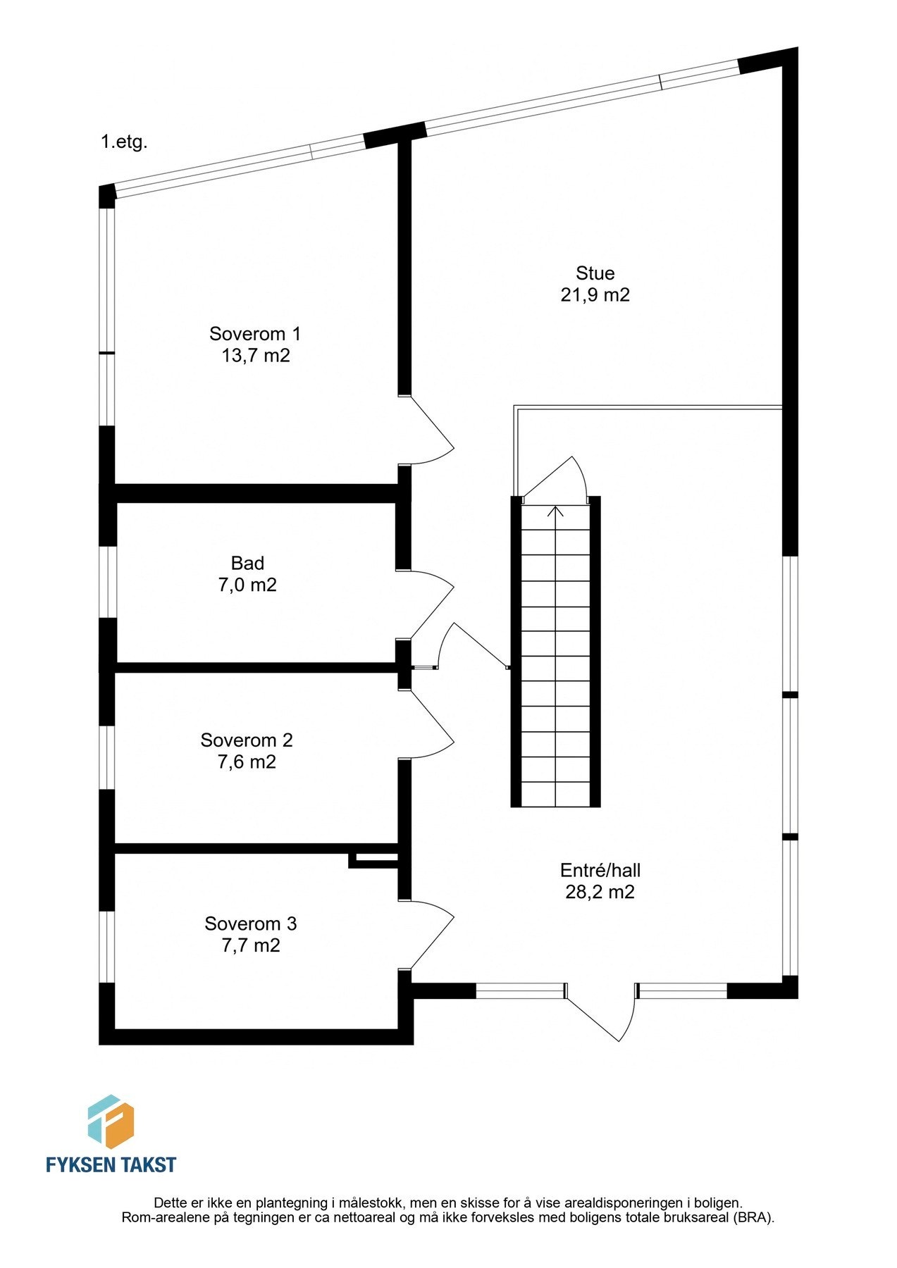 Planskisse 1 etasje. Galleribilde