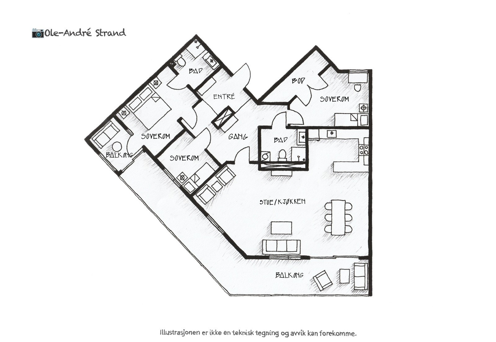 - Boligens planløsning og utforming - Galleribilde