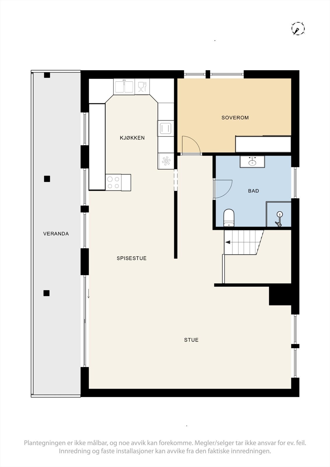 Plantegning - 1. etasje. Galleribilde