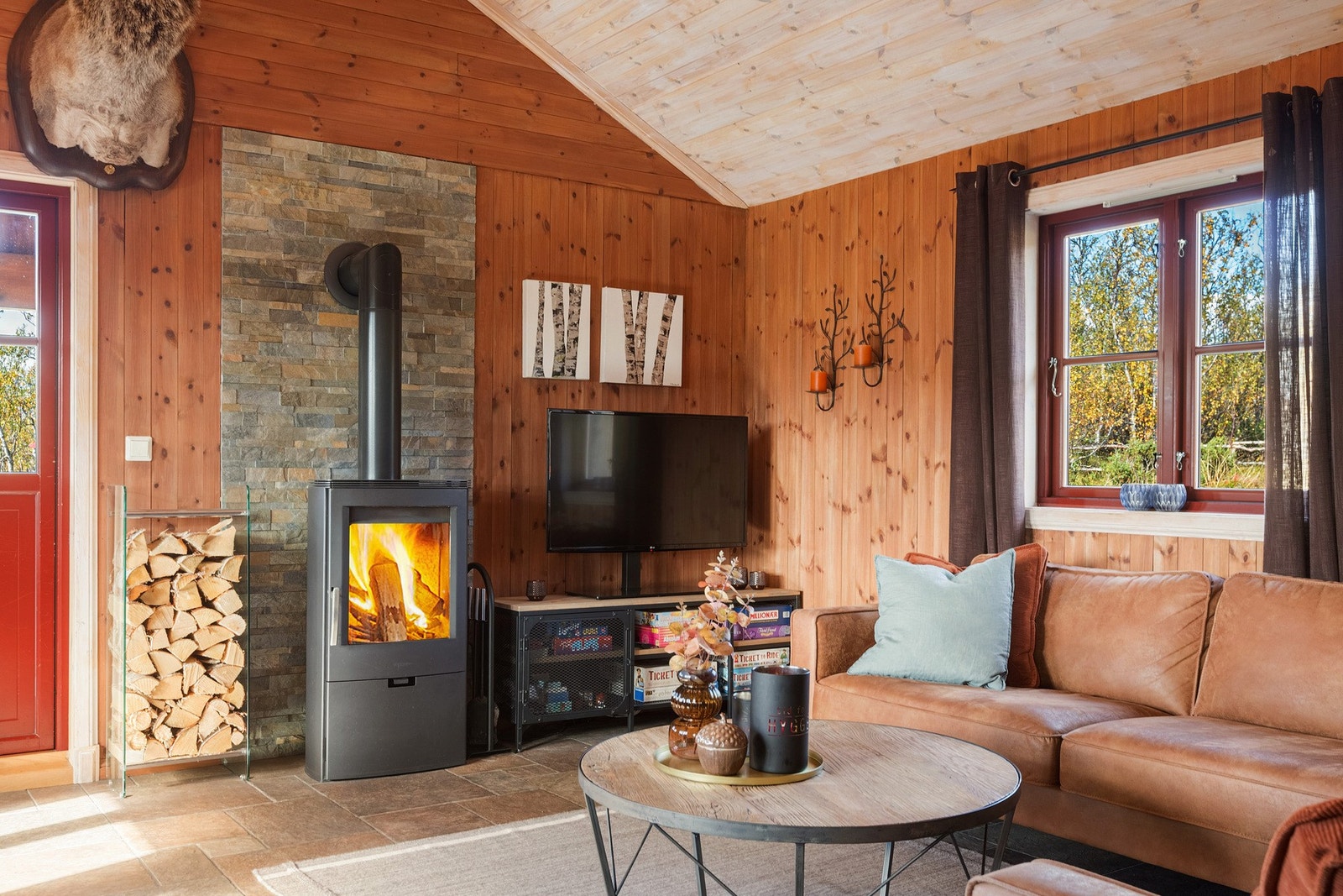 Vedovn for ekstra kos og varme i den kalde årstiden Galleribilde