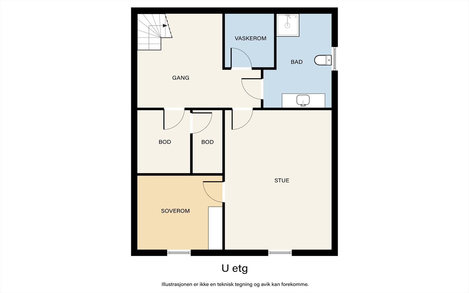 Plantegning U.etg Galleribilde