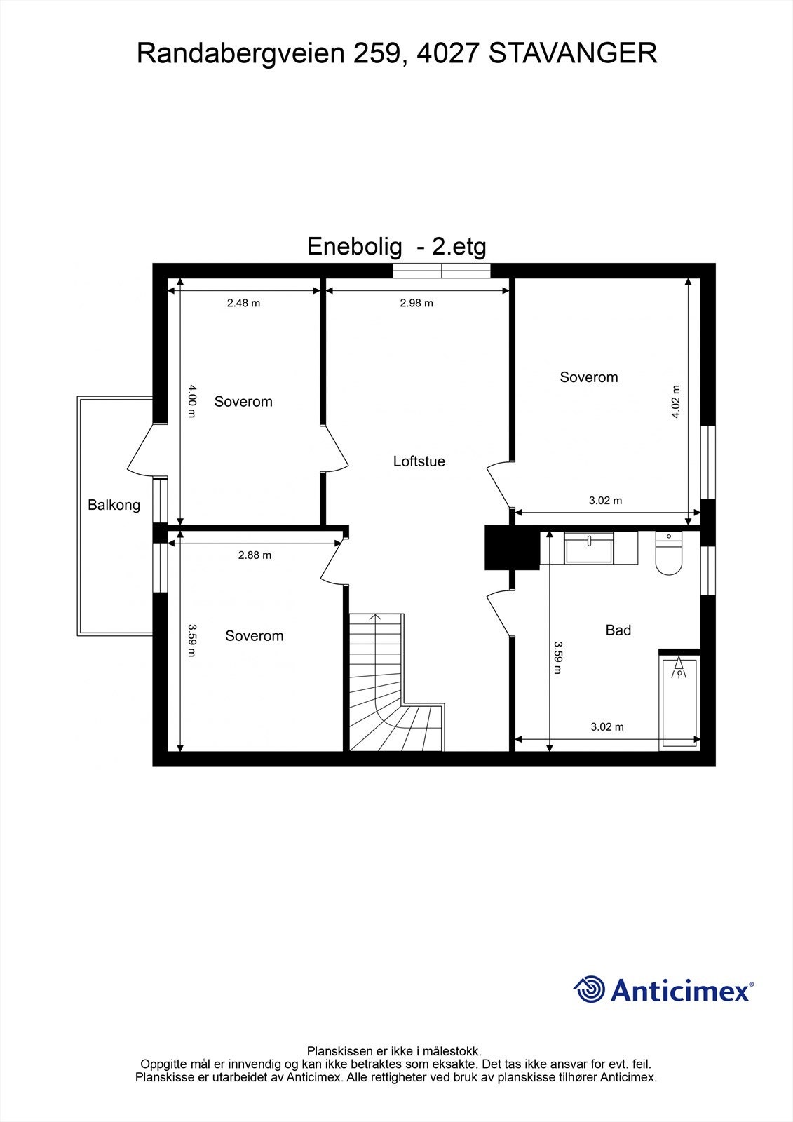 Plantegning 2 etg. Galleribilde