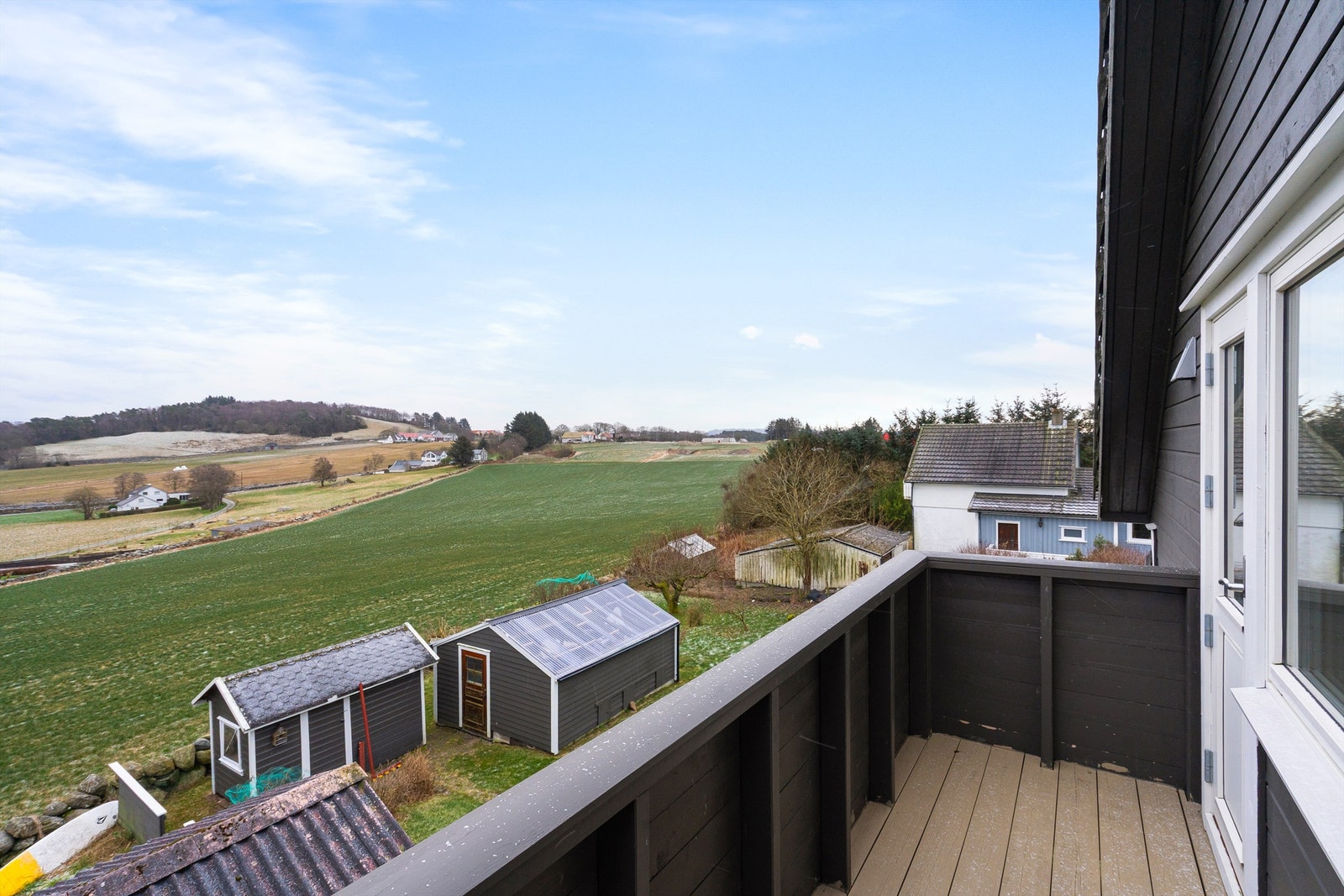 Utsikt fra balkong. Galleribilde