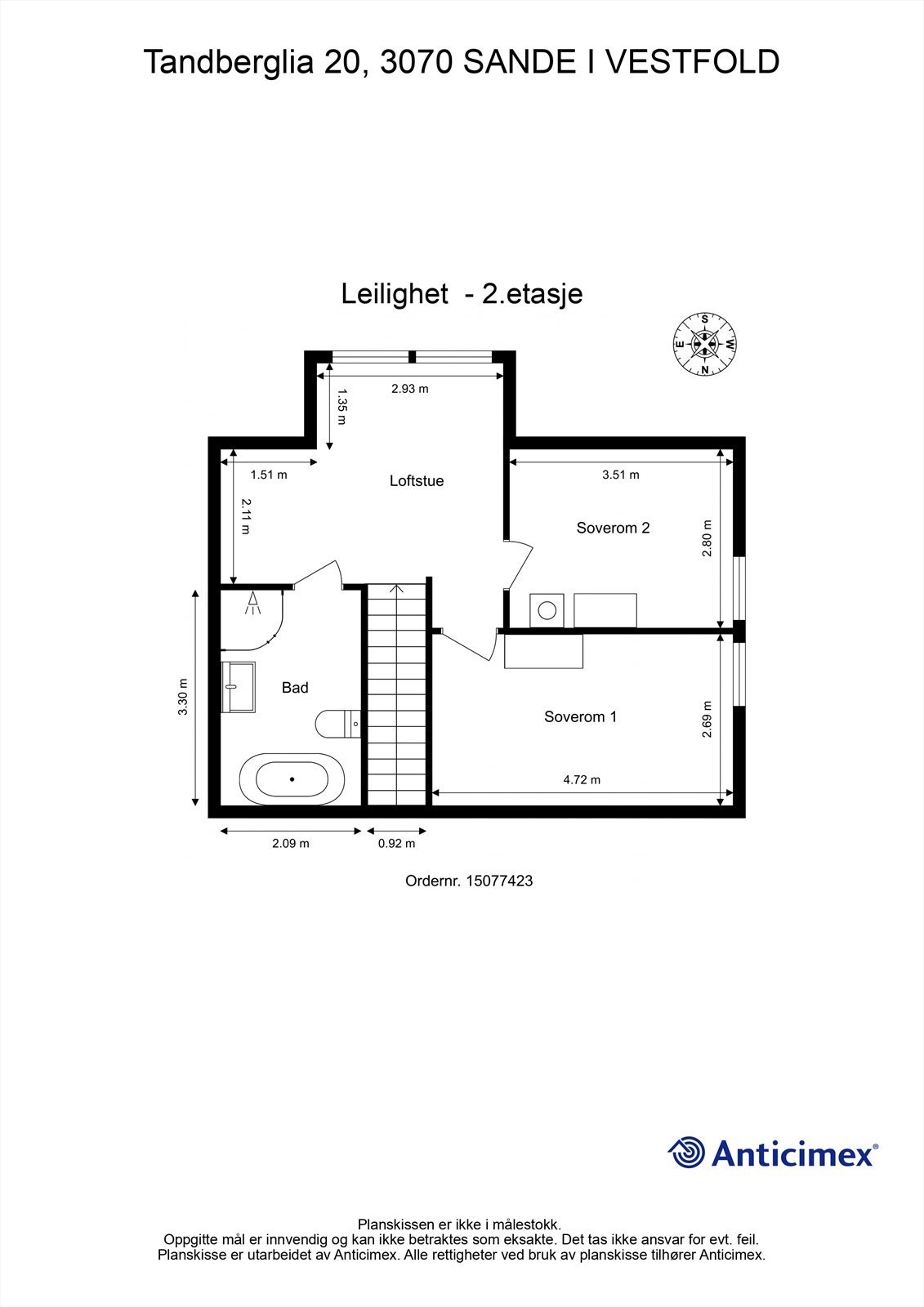 Plantegning - 2. etasje Galleribilde