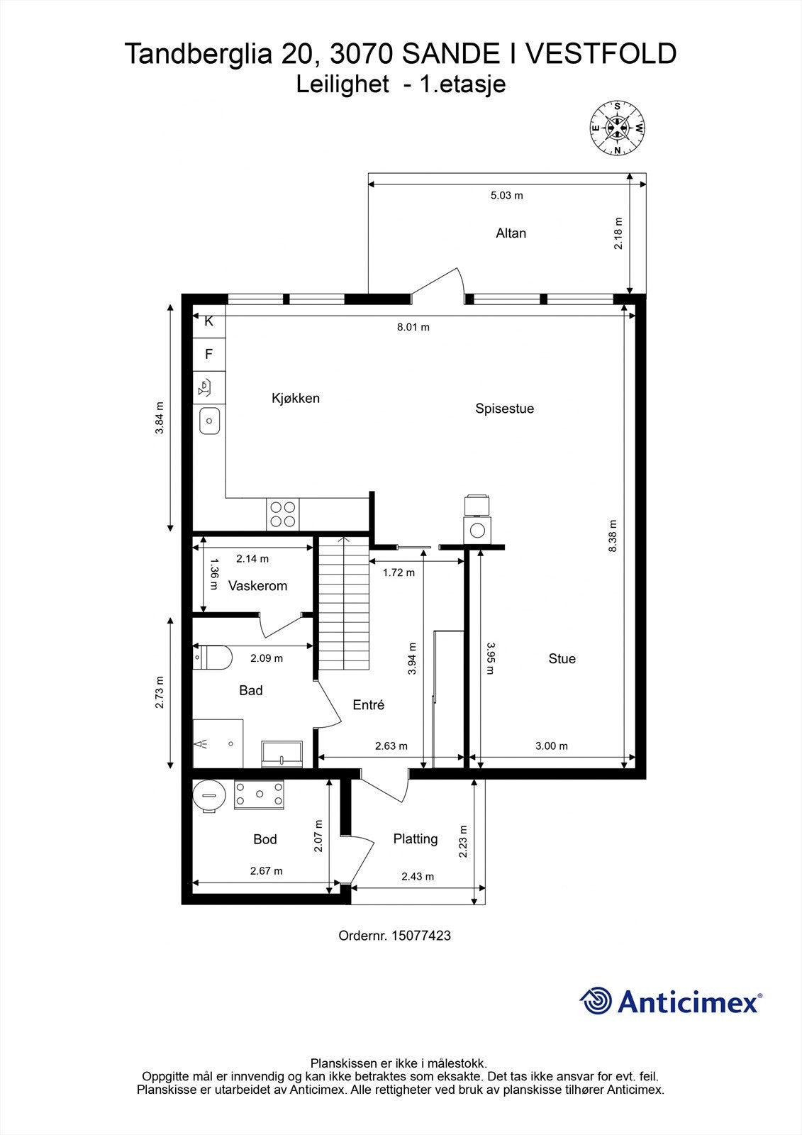 Plantegning - 1. etasje Galleribilde