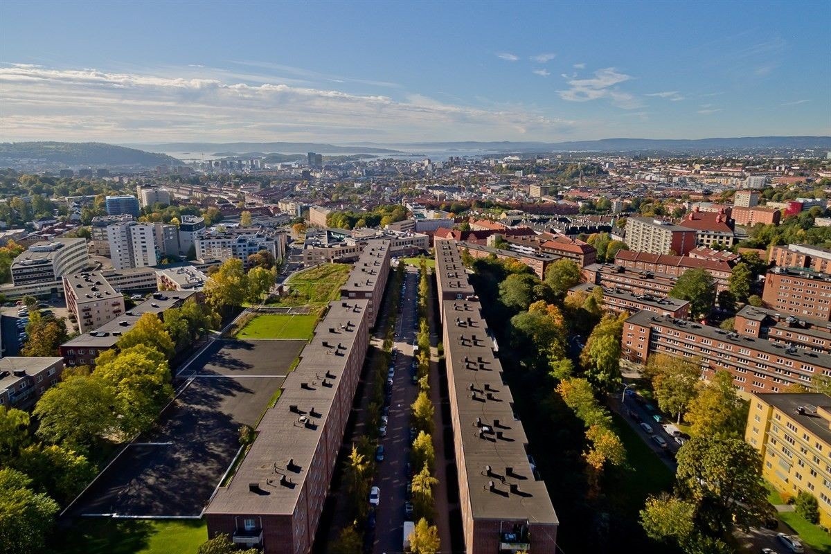 Schouterrassen borettslag består av 315 boliger og 1 næringslokaler Galleribilde