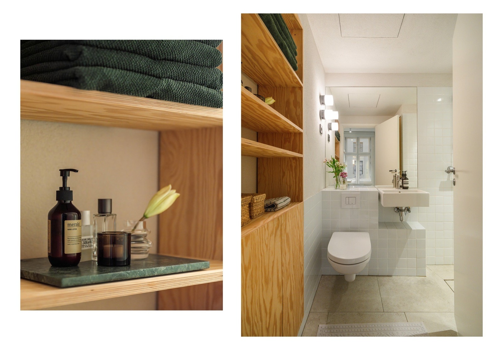 Fra soverommet er inngangen til baderommet, som ble pusset opp i regi av forrige eier i 2022. Galleribilde