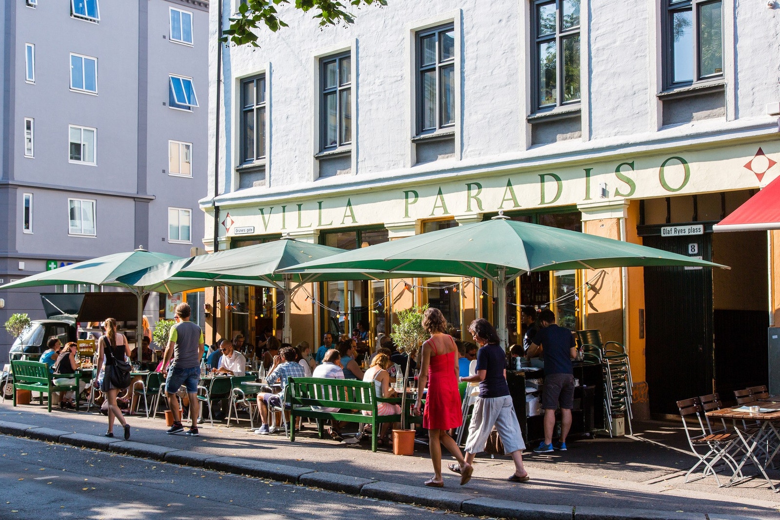 Villa Paradiso er en av Osos favoritt pizzaresturanter. Galleribilde