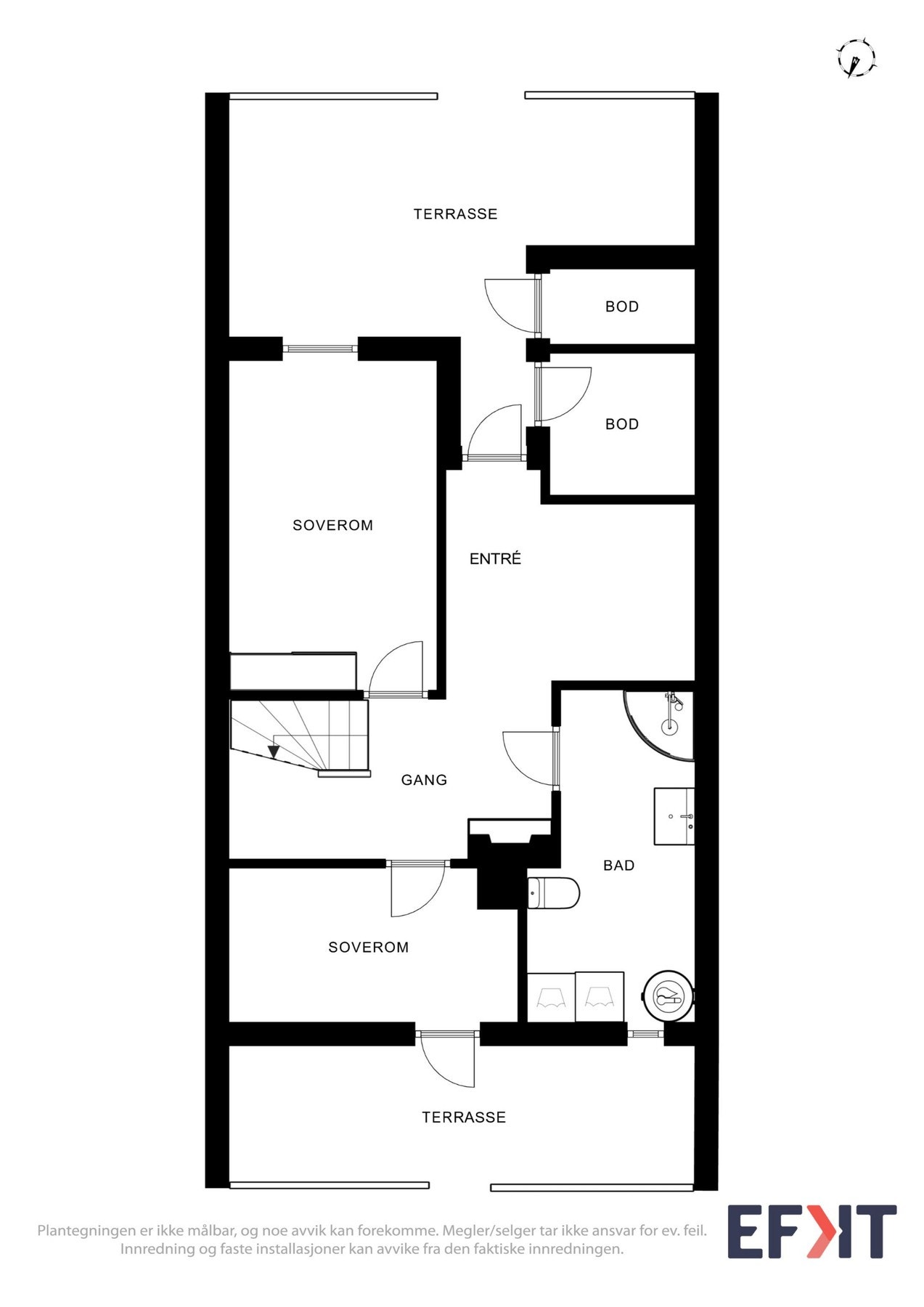 Plantegning - 1. etasje. Galleribilde