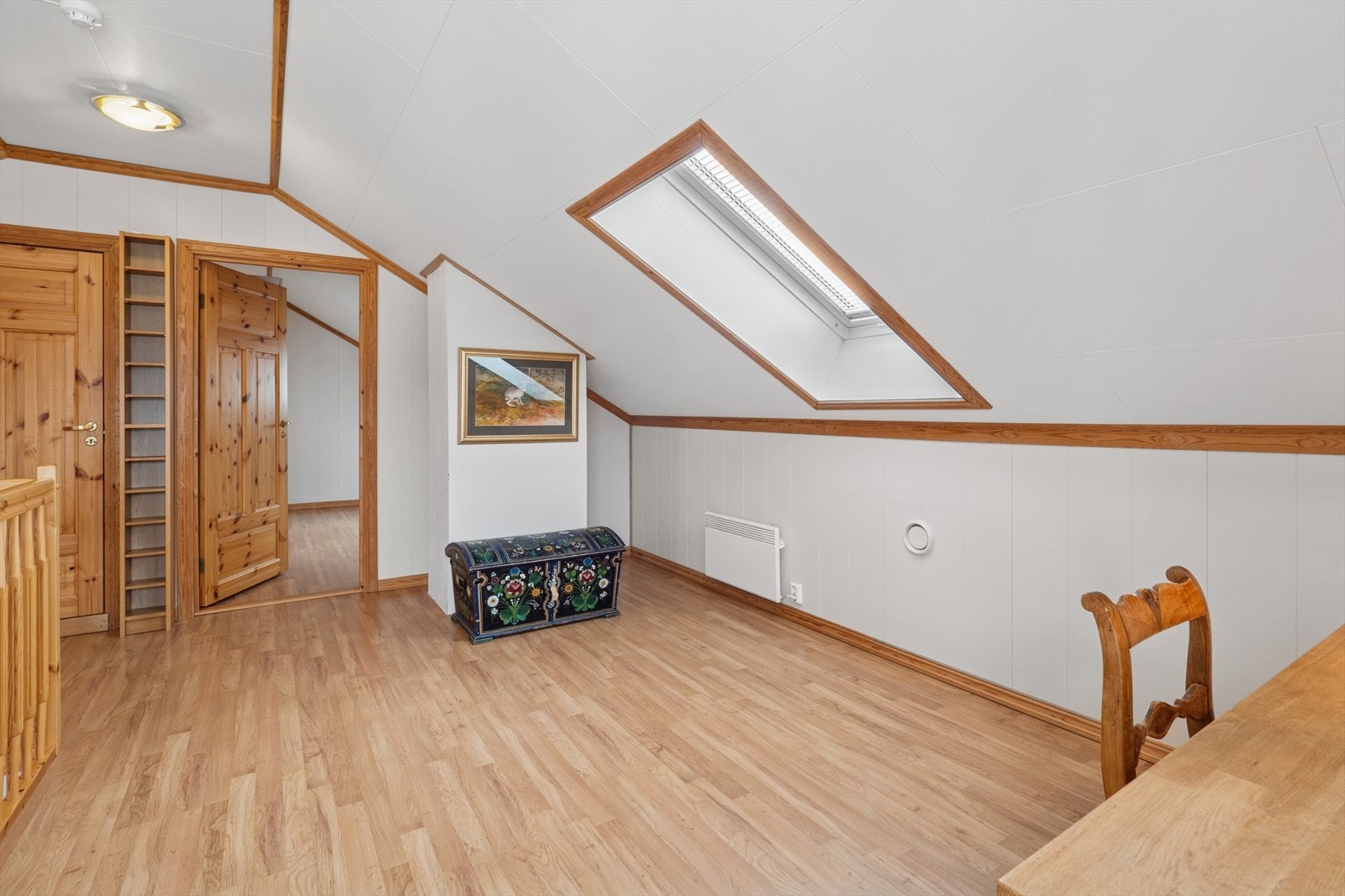 Åpent rom i loftsetasjen. Galleribilde