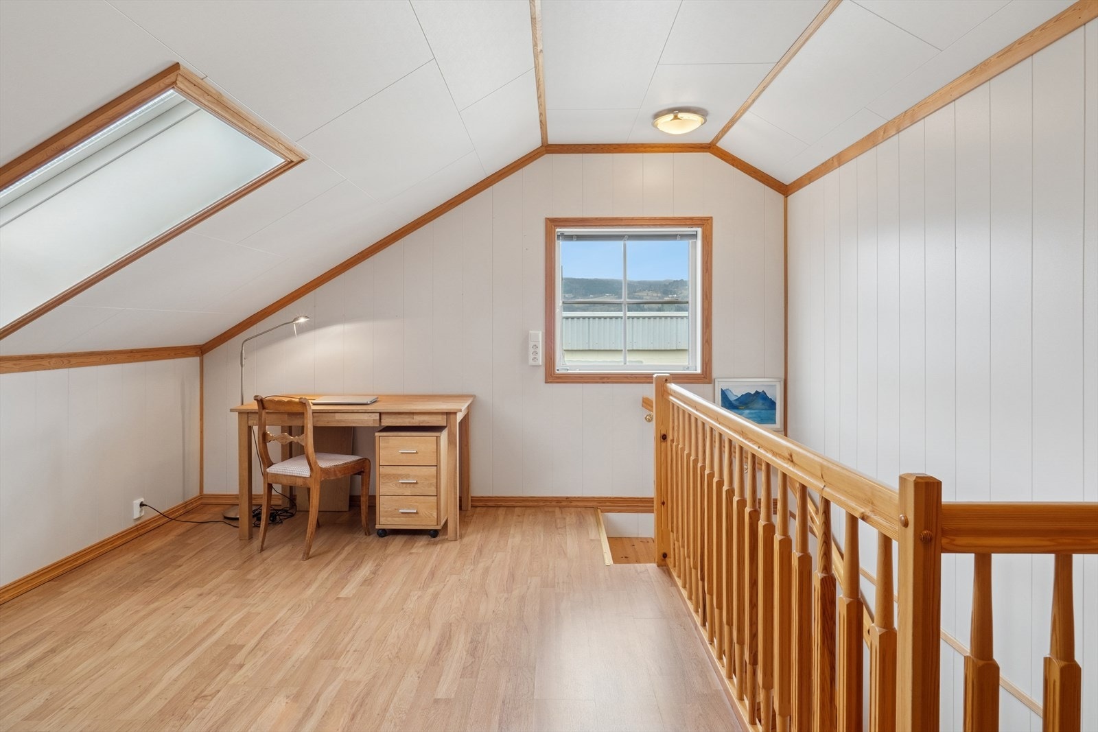 Åpent rom i loftsetasjen. Galleribilde