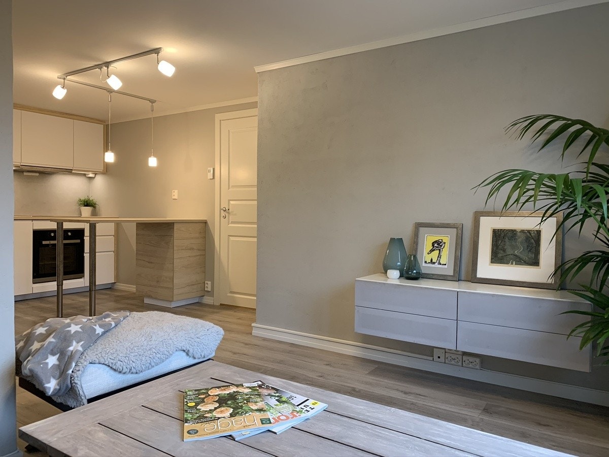 Utsikt fra sofakroken Galleribilde