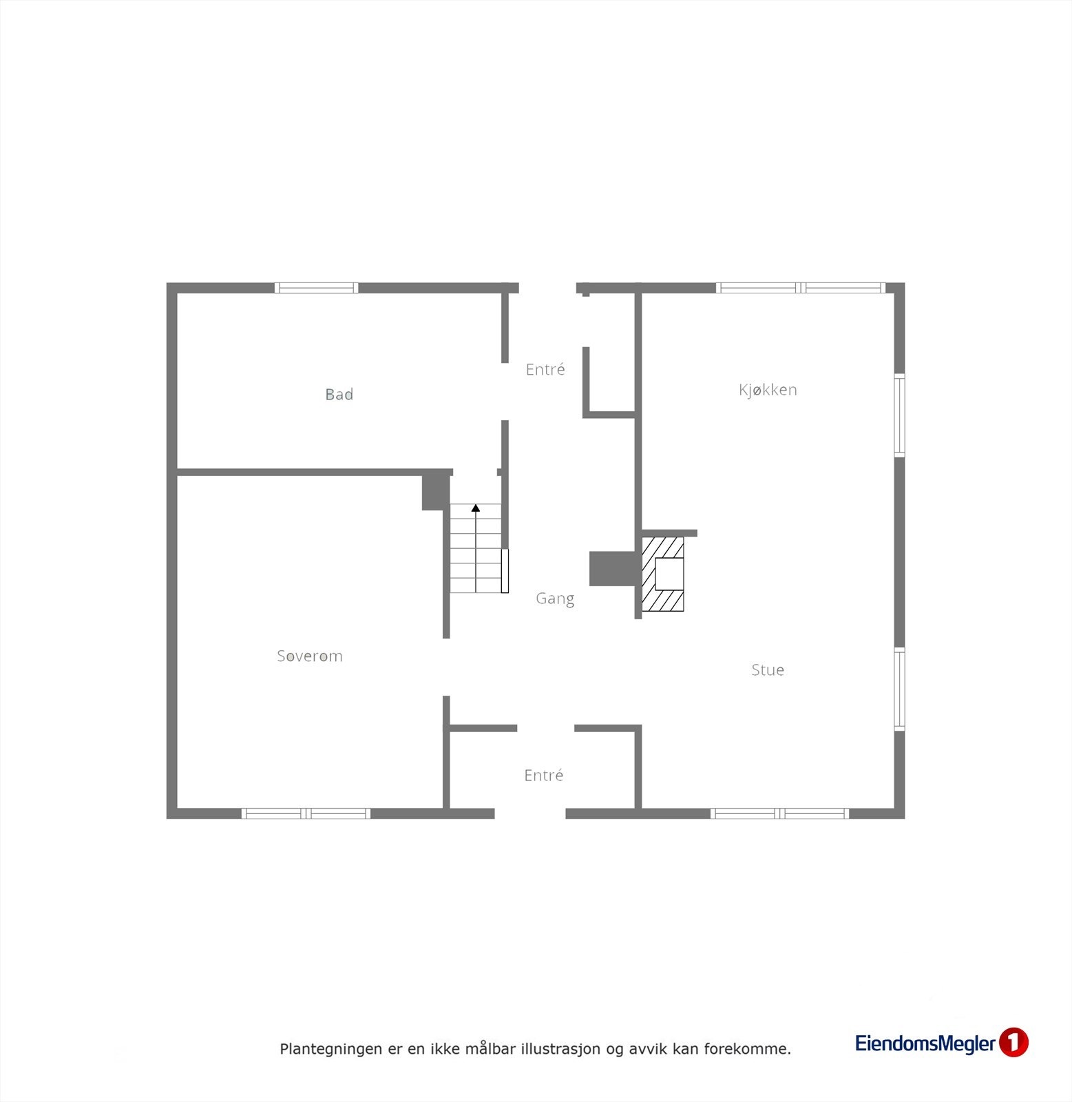 Planteikning hovudplan Galleribilde