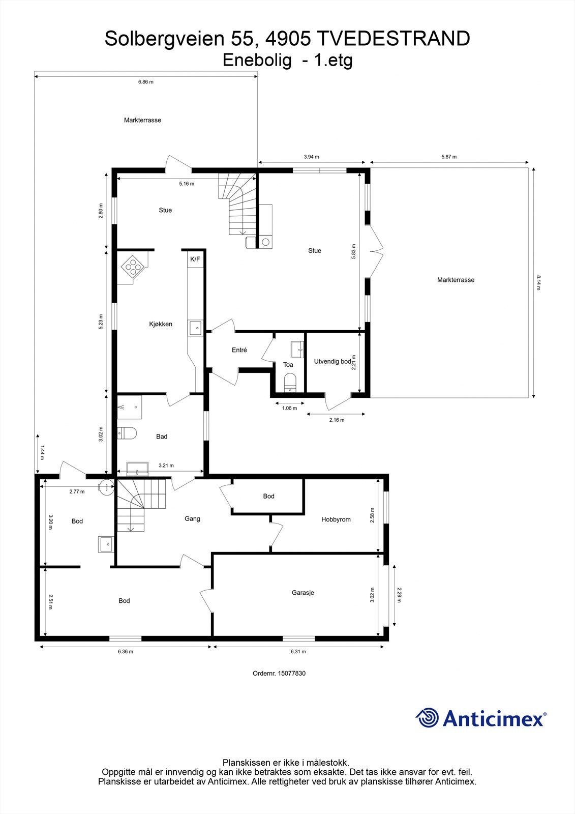 Plantegning 1. etasje. Galleribilde