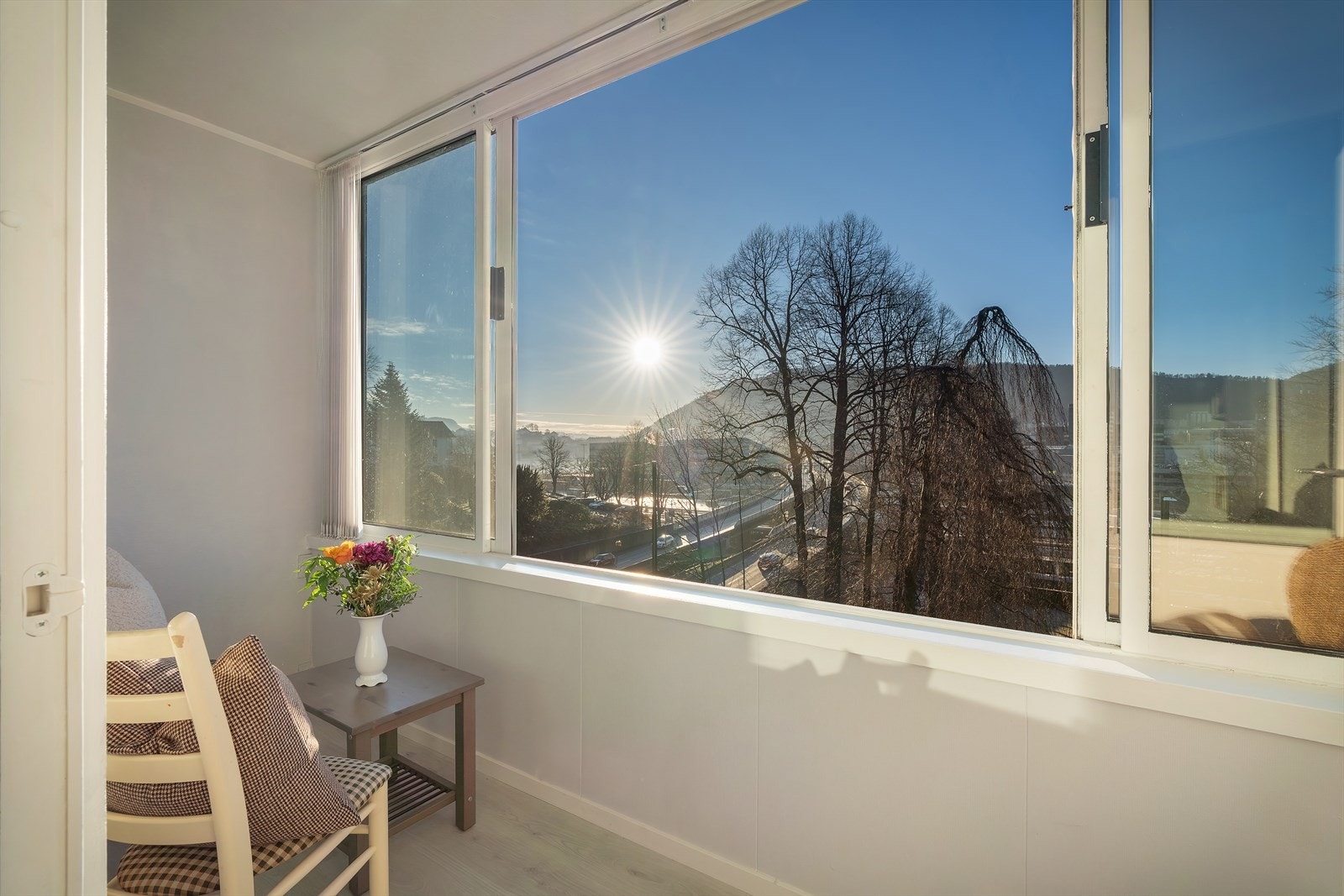 - Nydelig inglasset balkong på 5,2 m² - Galleribilde