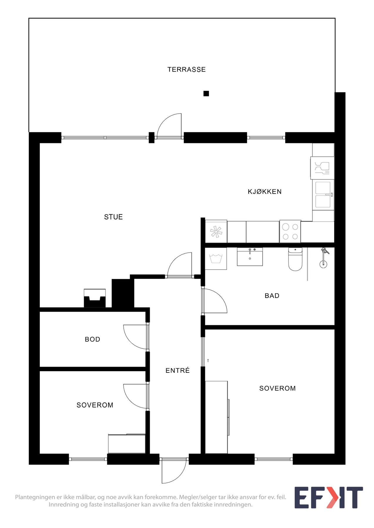 Tips! Ta målene du trenger allerede på visning. Galleribilde