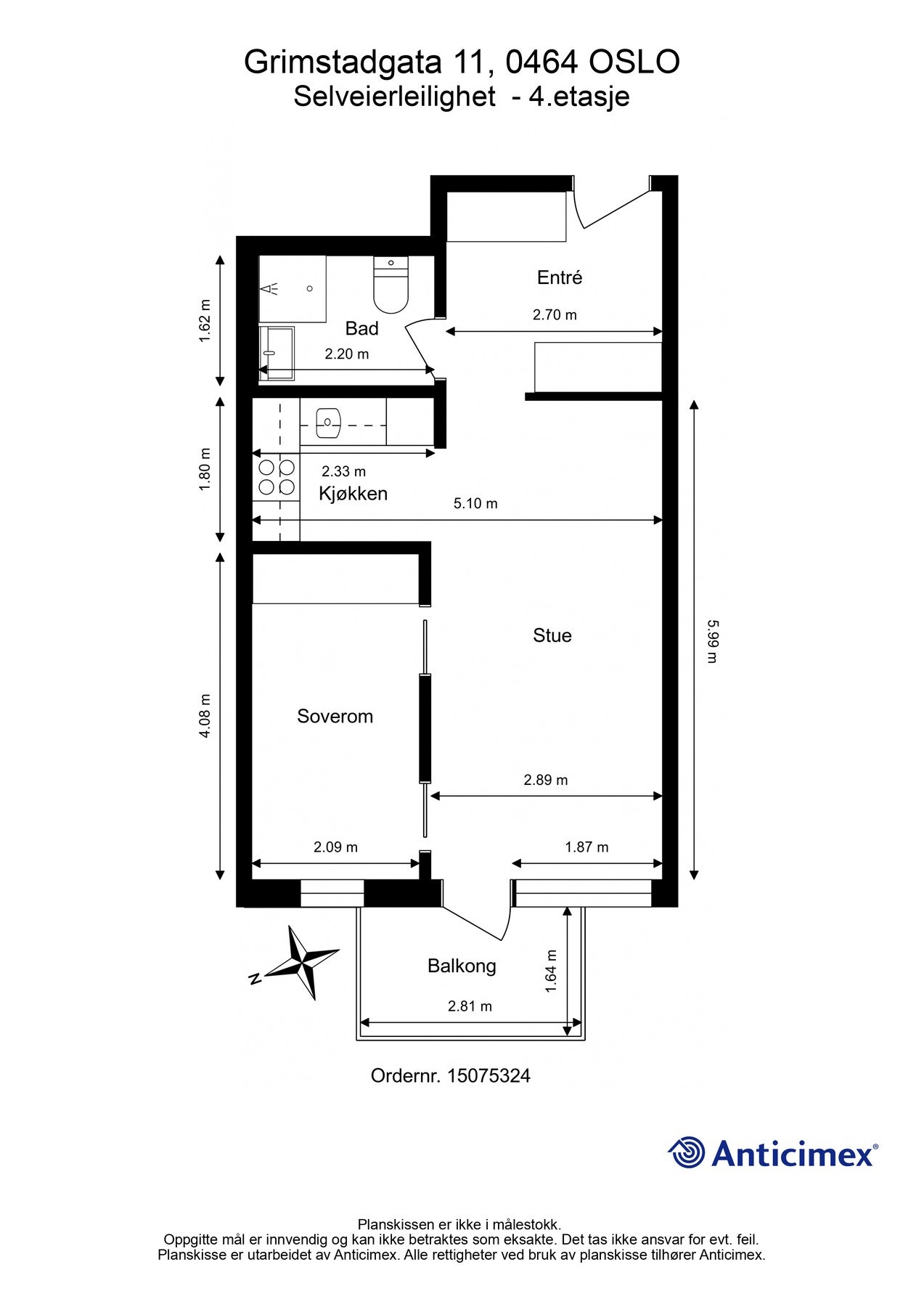Vi tar en liten titt på plantegningen slik at du har god oversikt før du blar videre. Galleribilde