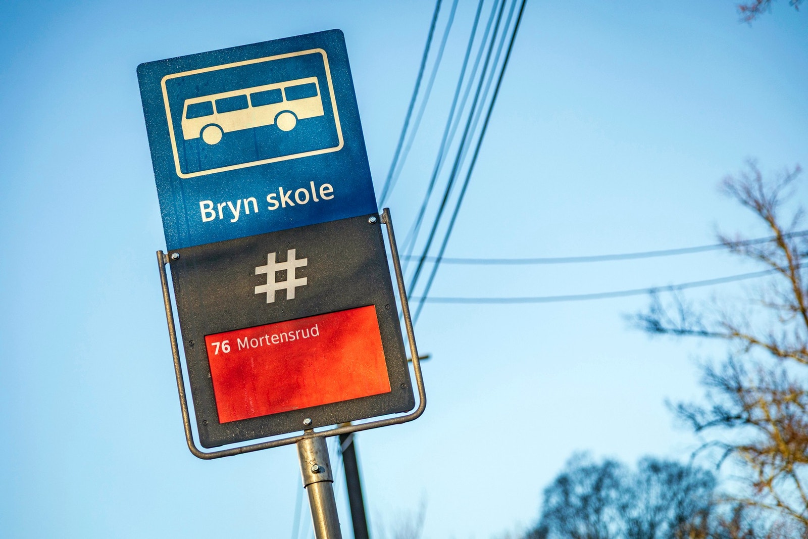 God dekning av kollektivtransport i området. Galleribilde