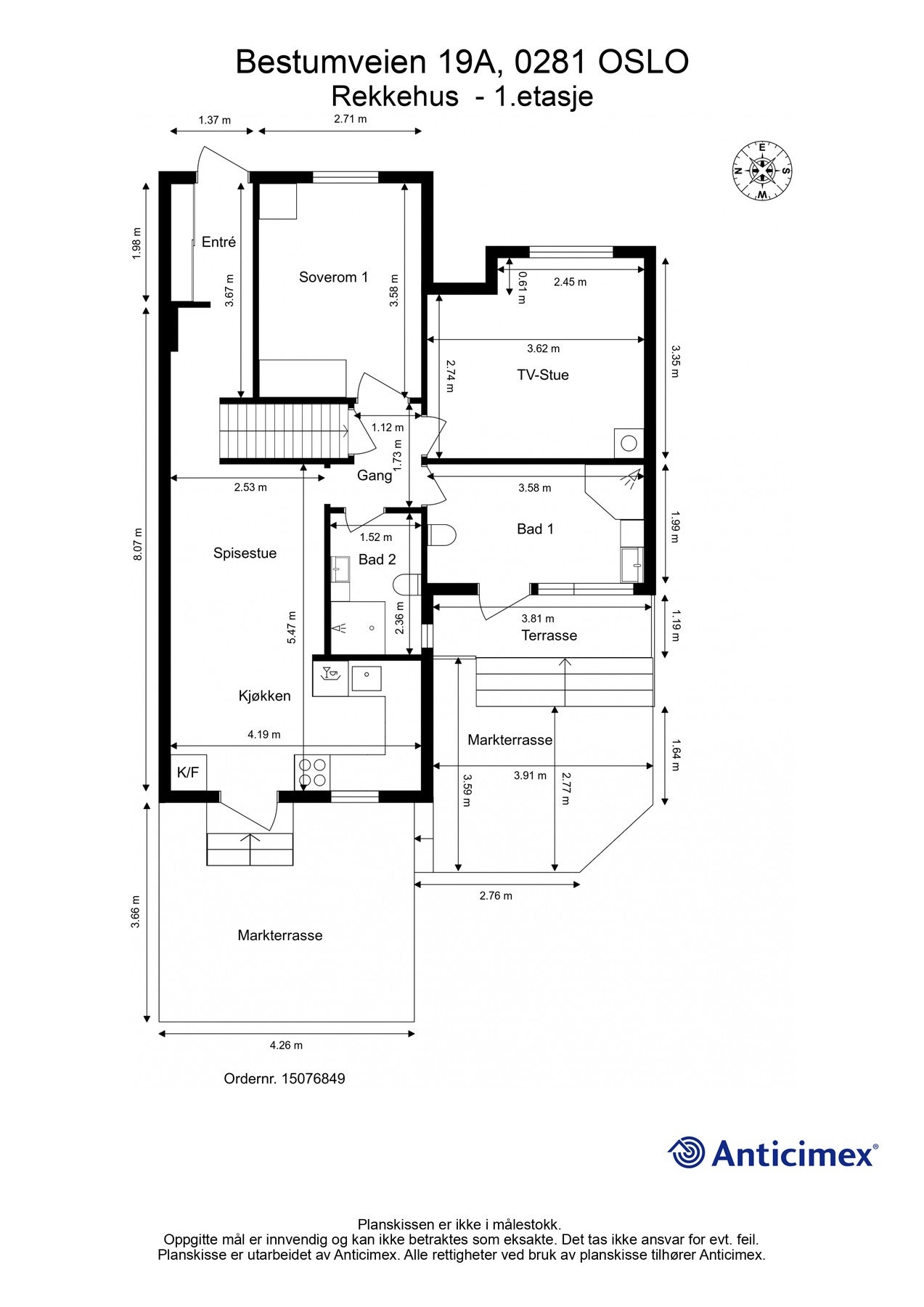 Plantegning - 1. etasje Galleribilde