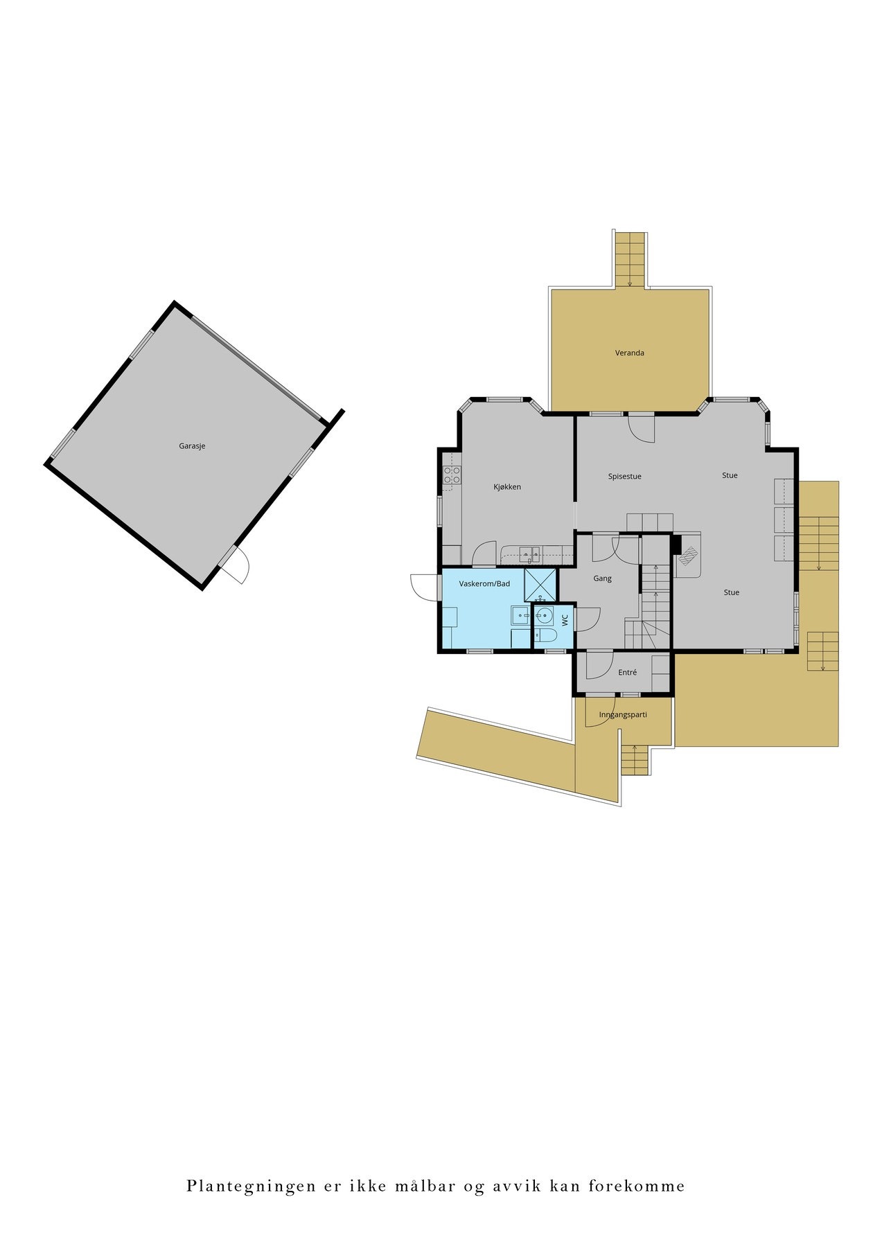 Veiledende plantegning 1. etasje. Galleribilde