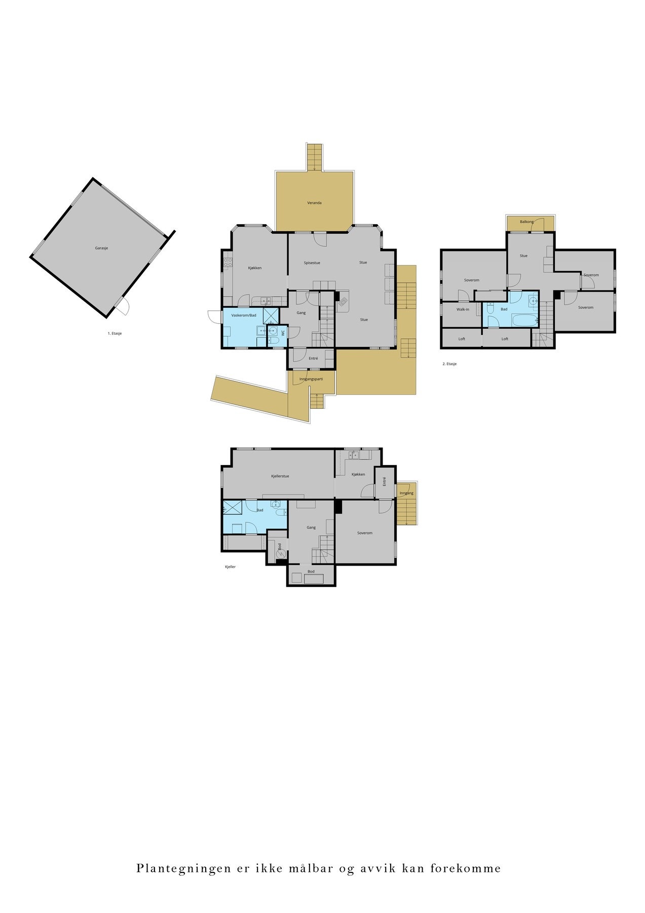 Veiledende plantegning alle plan. Galleribilde