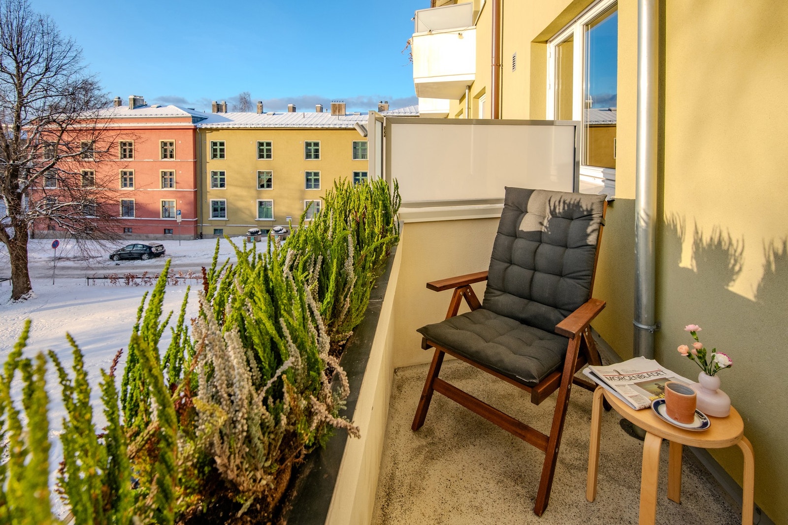 Det er ingen gjenboere i denne retningen, noe som gir en følelse av privatliv og ro. Galleribilde