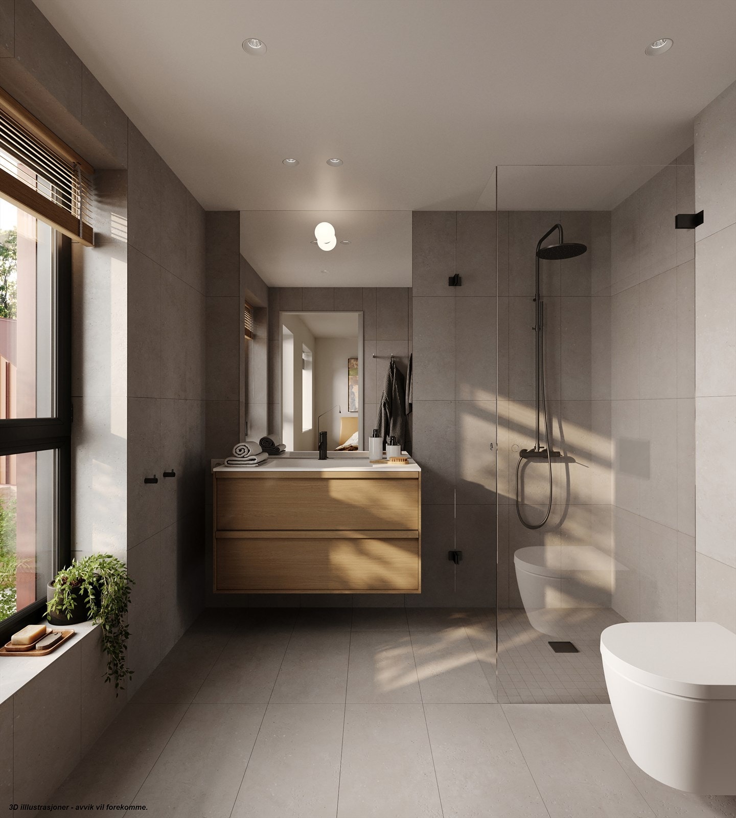 Eksempel på bad fra interiørkonsept Skog Galleribilde