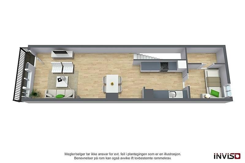 Planskisse 3 D Galleribilde