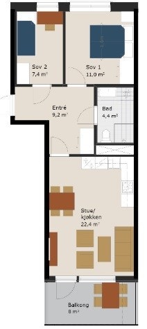 Plantegning Galleribilde