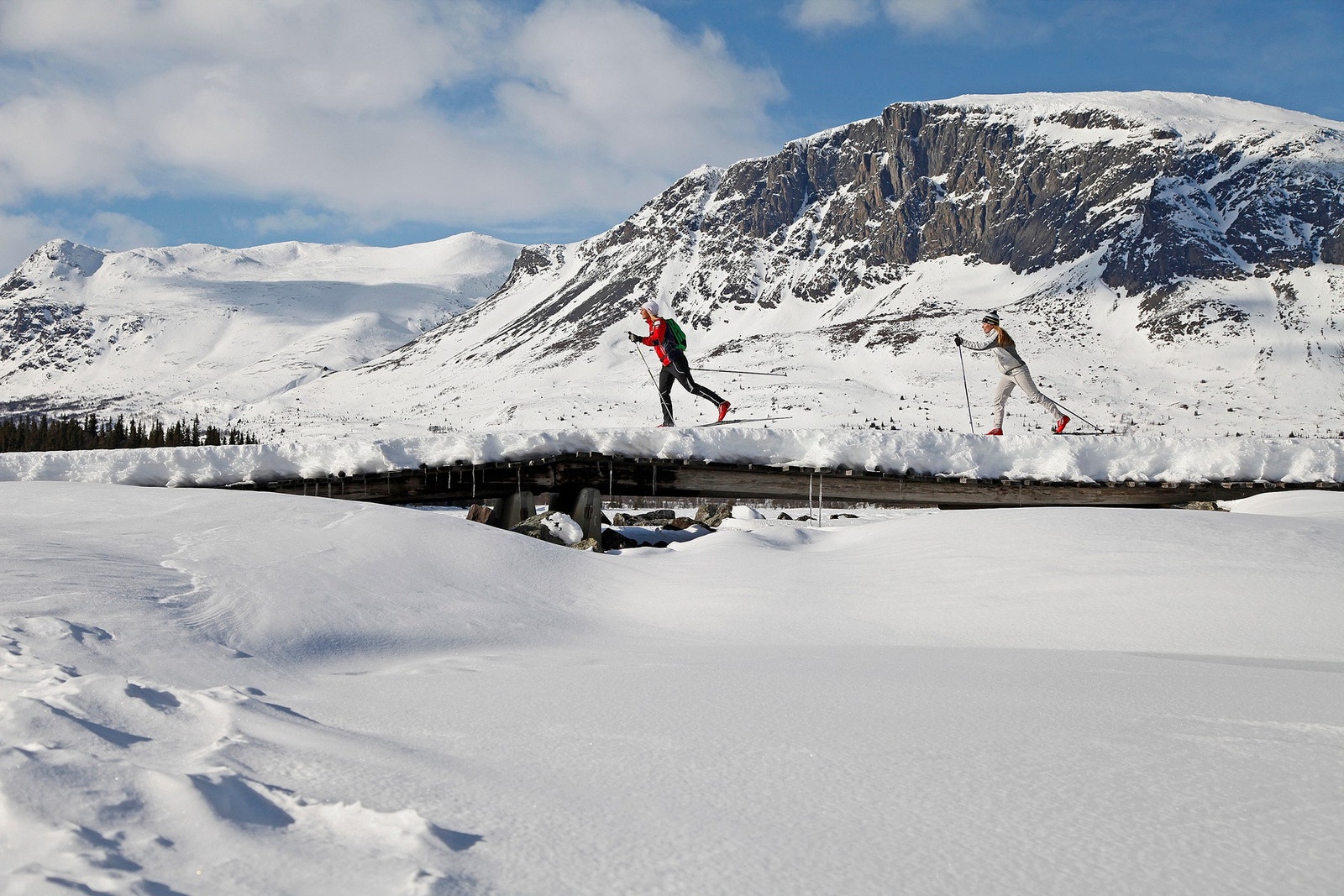 Langrenn med fjellfølelse. Foto: Nils Erik Bjorholt. Galleribilde