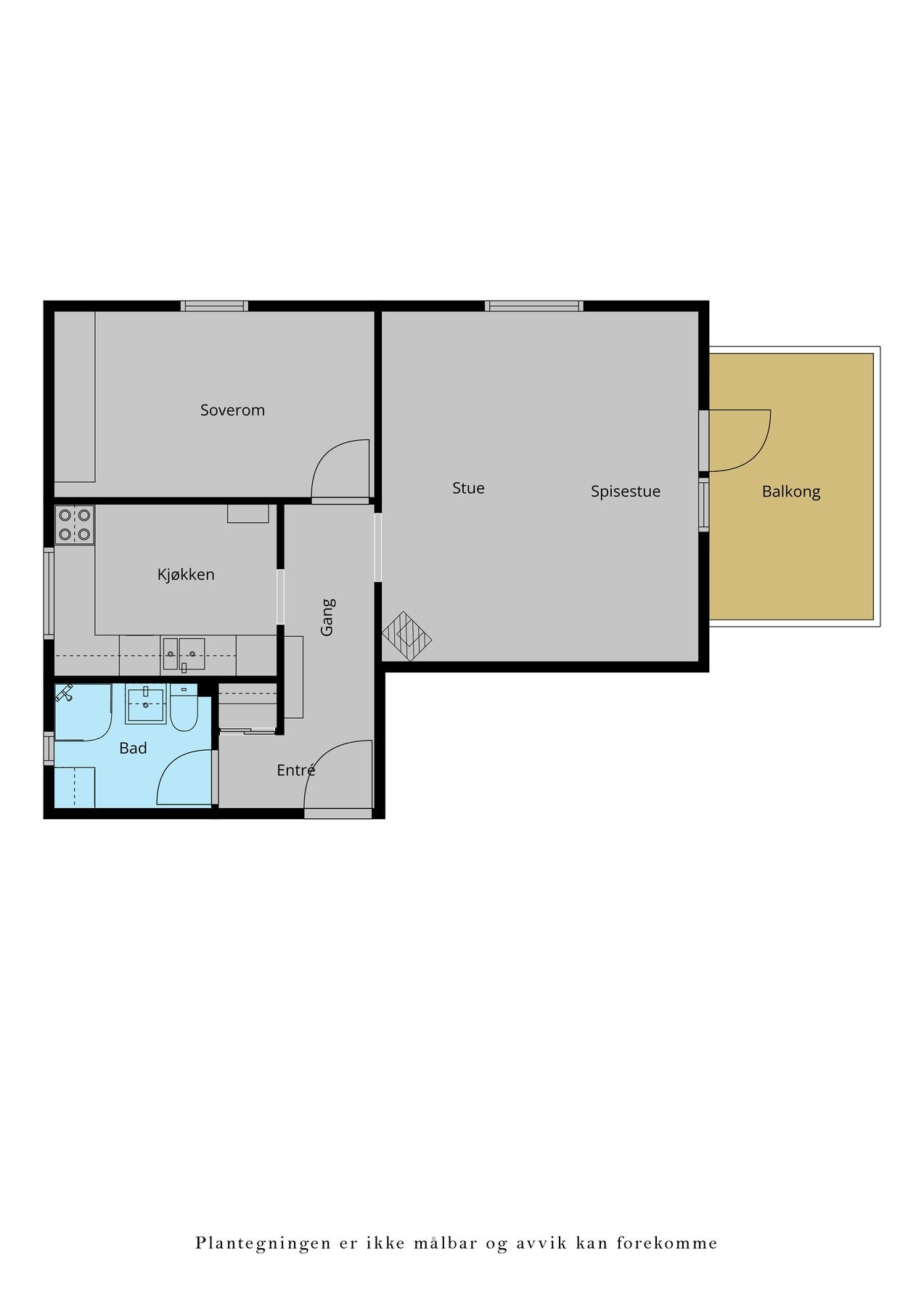 Veiledende plantegning. Galleribilde