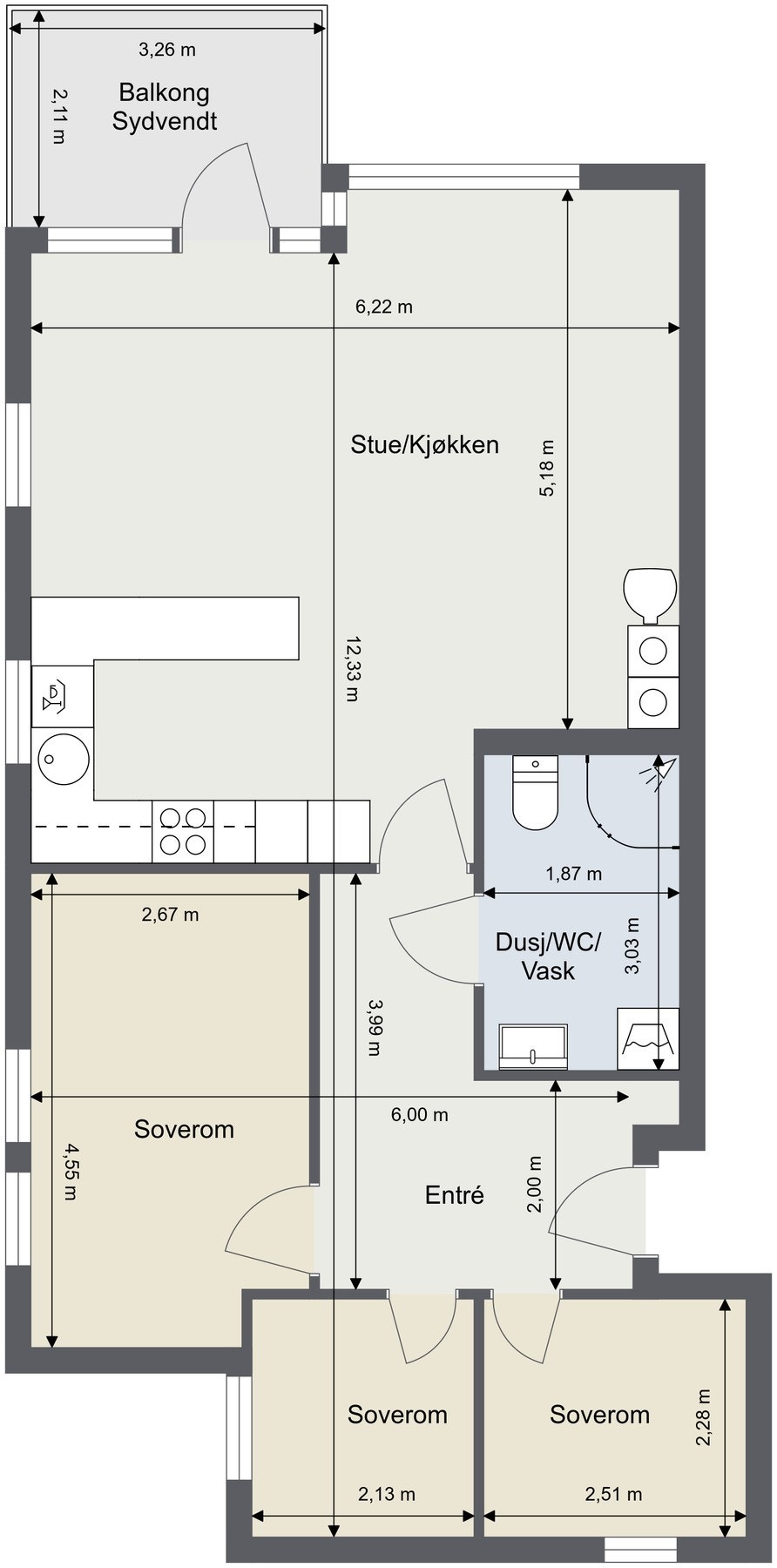 Plantegning Galleribilde