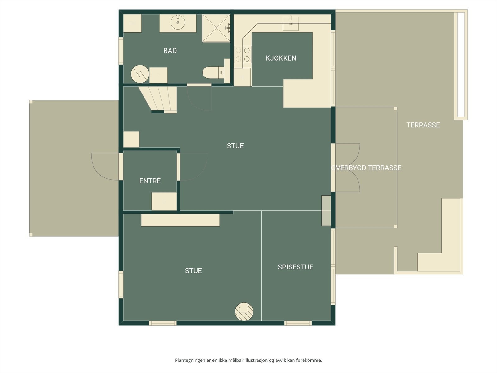 Plantegning hovedplan. Galleribilde