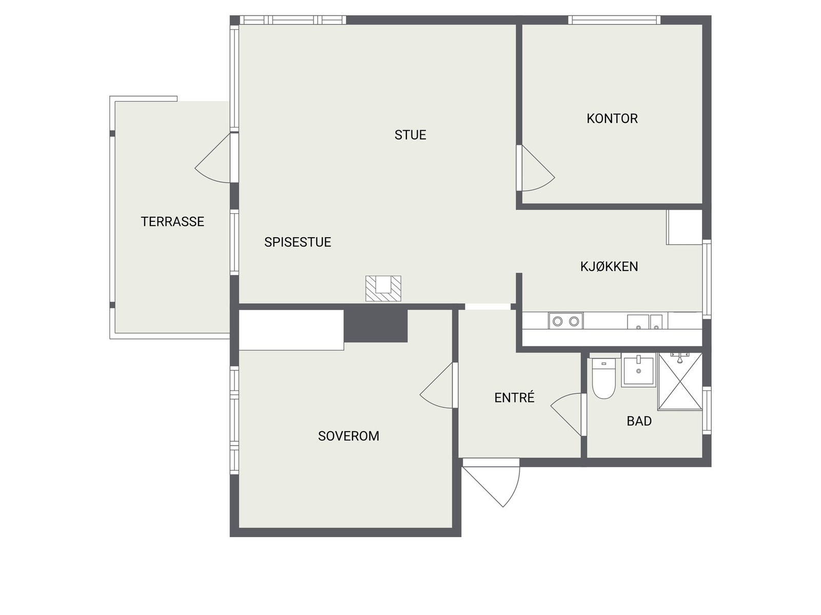 Plantegning Galleribilde