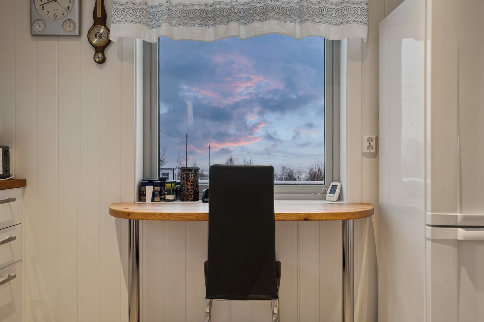 Her kan man nyte morgenkaffen i fred og ro. Galleribilde