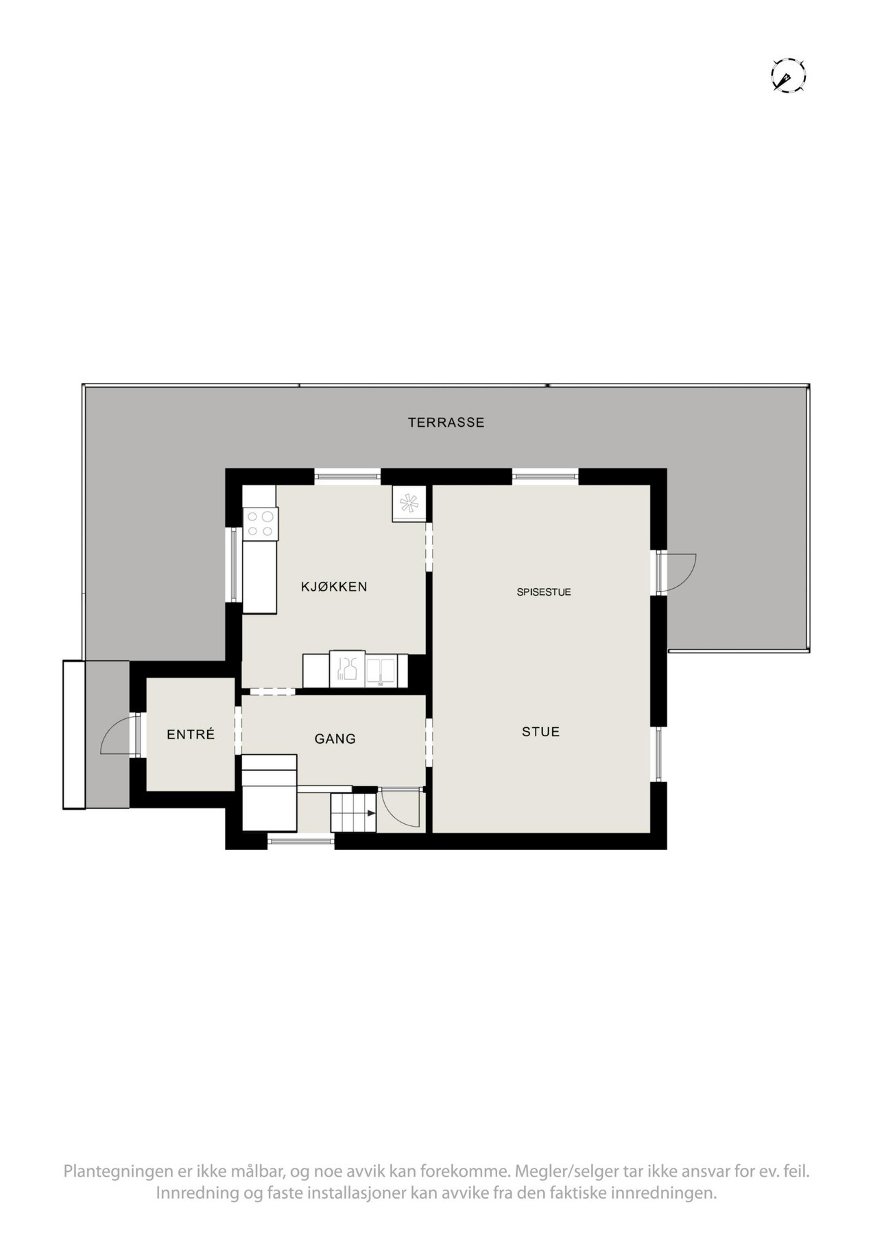 Planskisse over hovedetasjen. Galleribilde