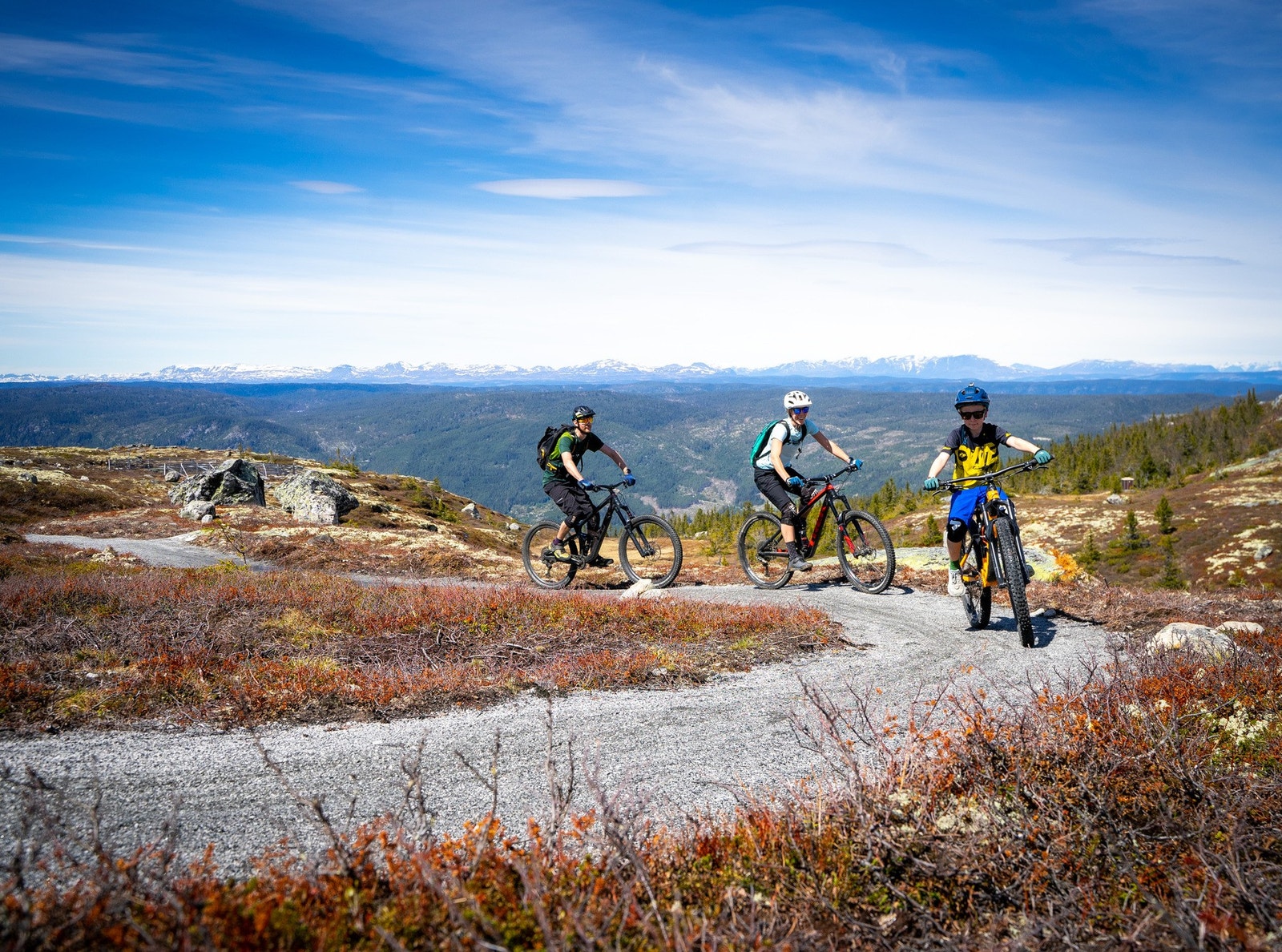 Stisykling i Hallingspranget i Nesfjellet. Foto: Lars Storheim. Galleribilde