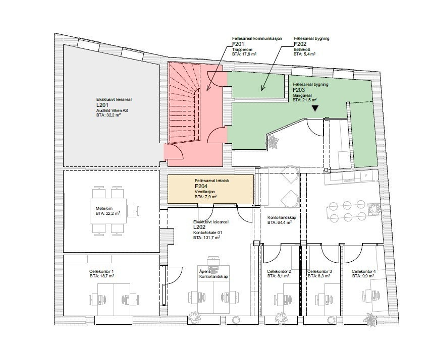 Mulig planløsning Galleribilde