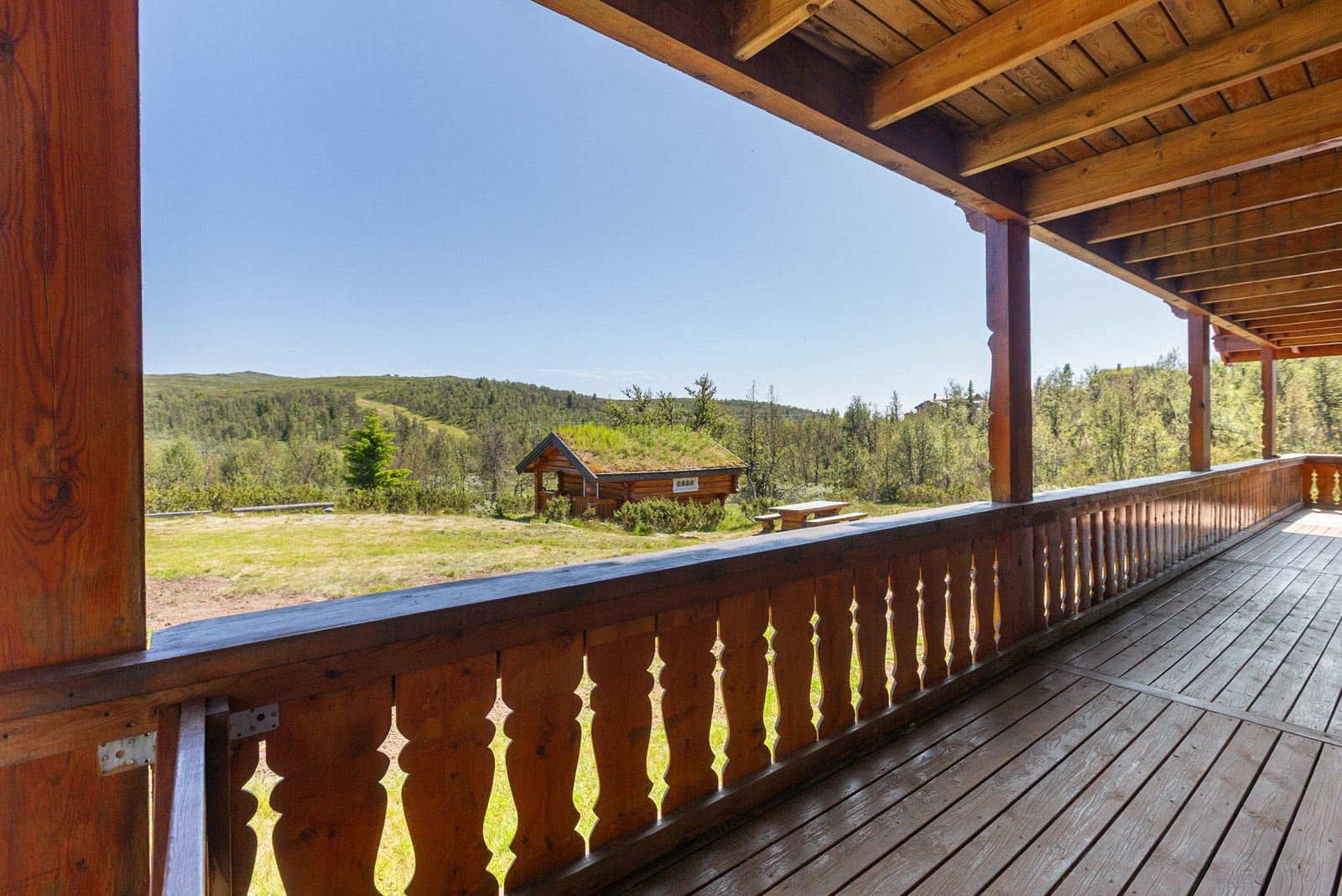 Overbygget terrasse. Galleribilde