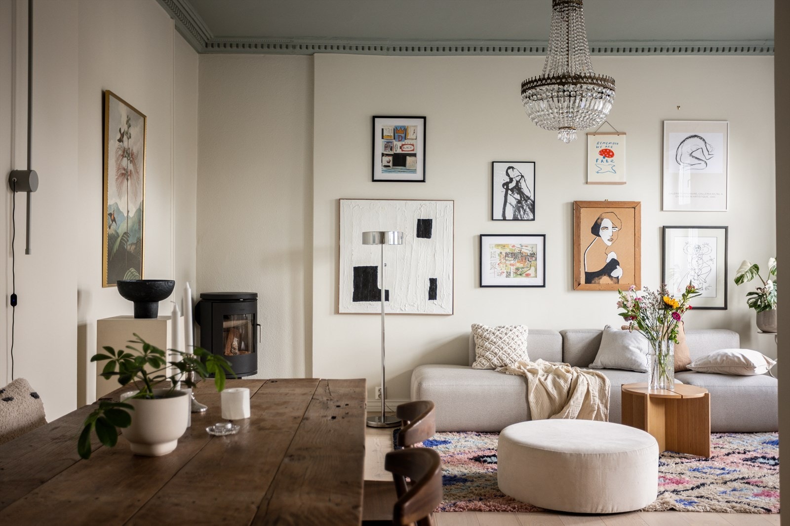 Velkommen til en kul, klassisk og kjempekoselig 3-roms. Foto: www.steffenrikenberg.no Galleribilde