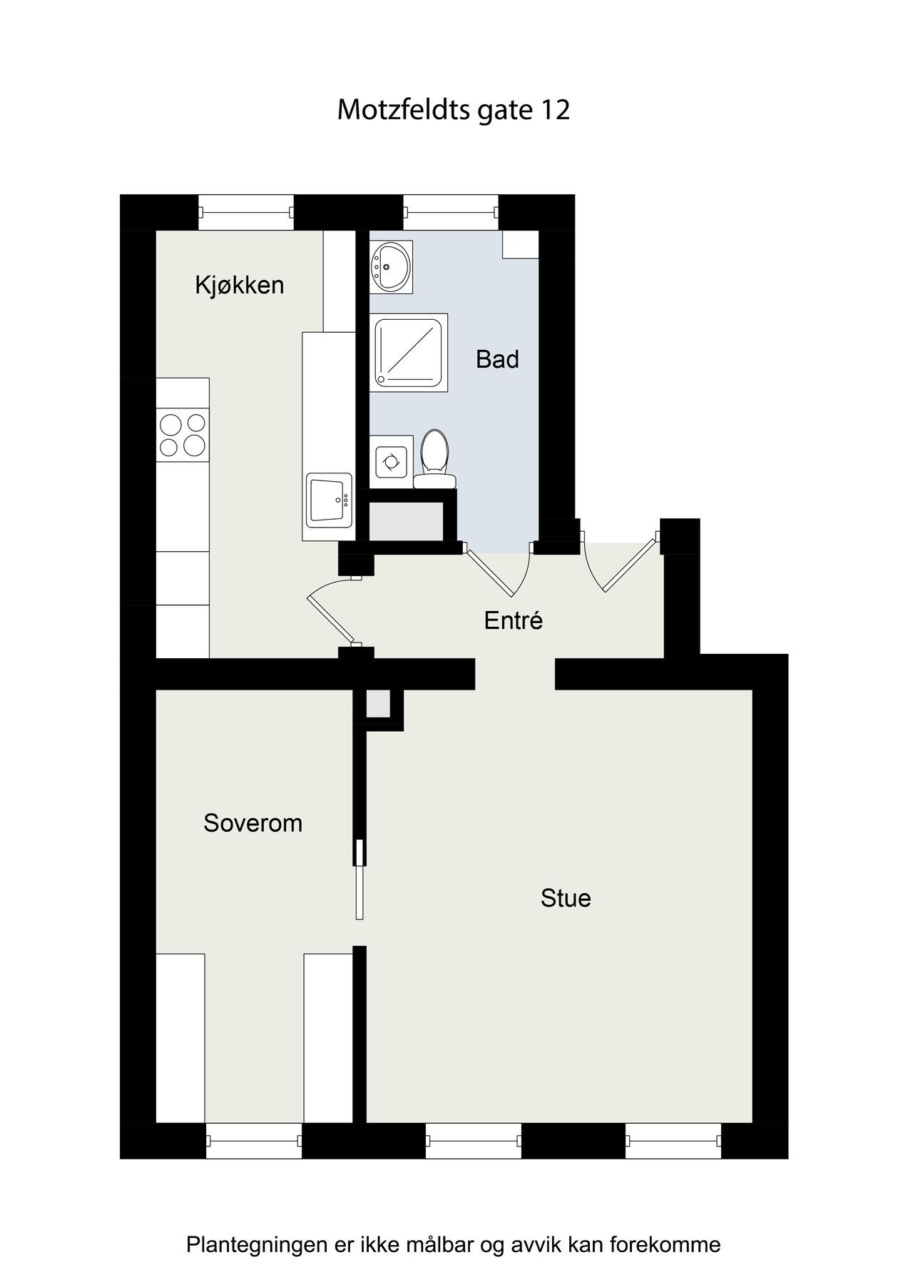 Planskisse - ikke målbar. Avvik kan forekomme. Galleribilde