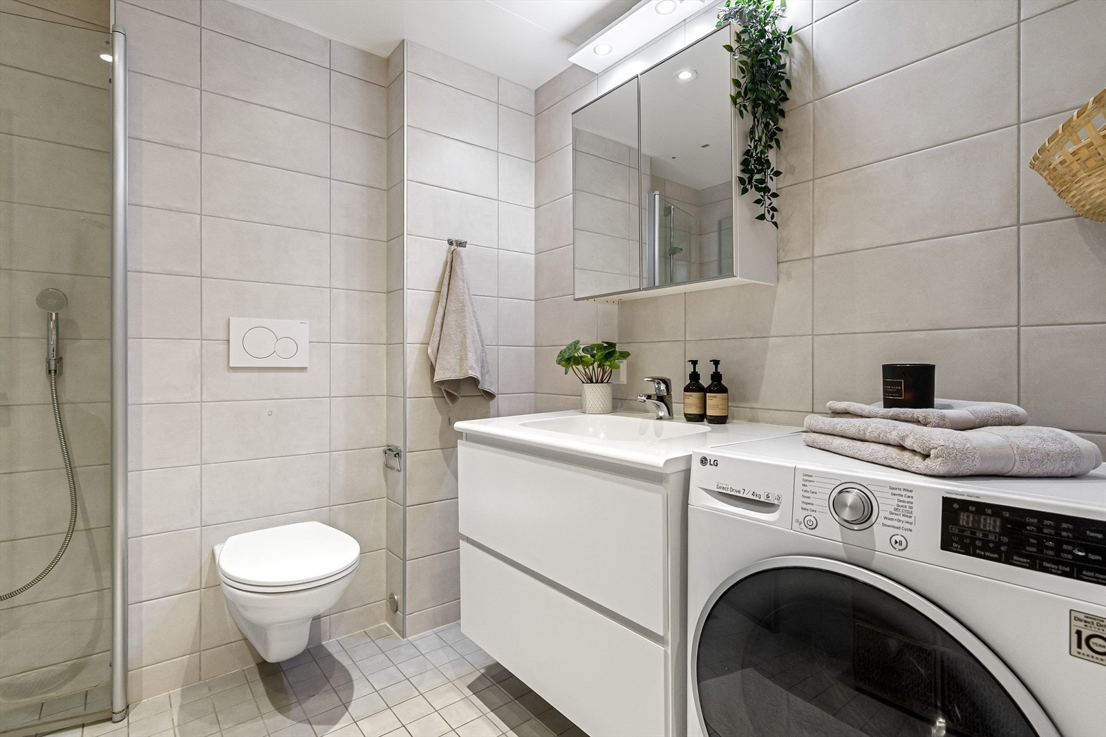 Det er også opplegg til vaskemaskin. Galleribilde