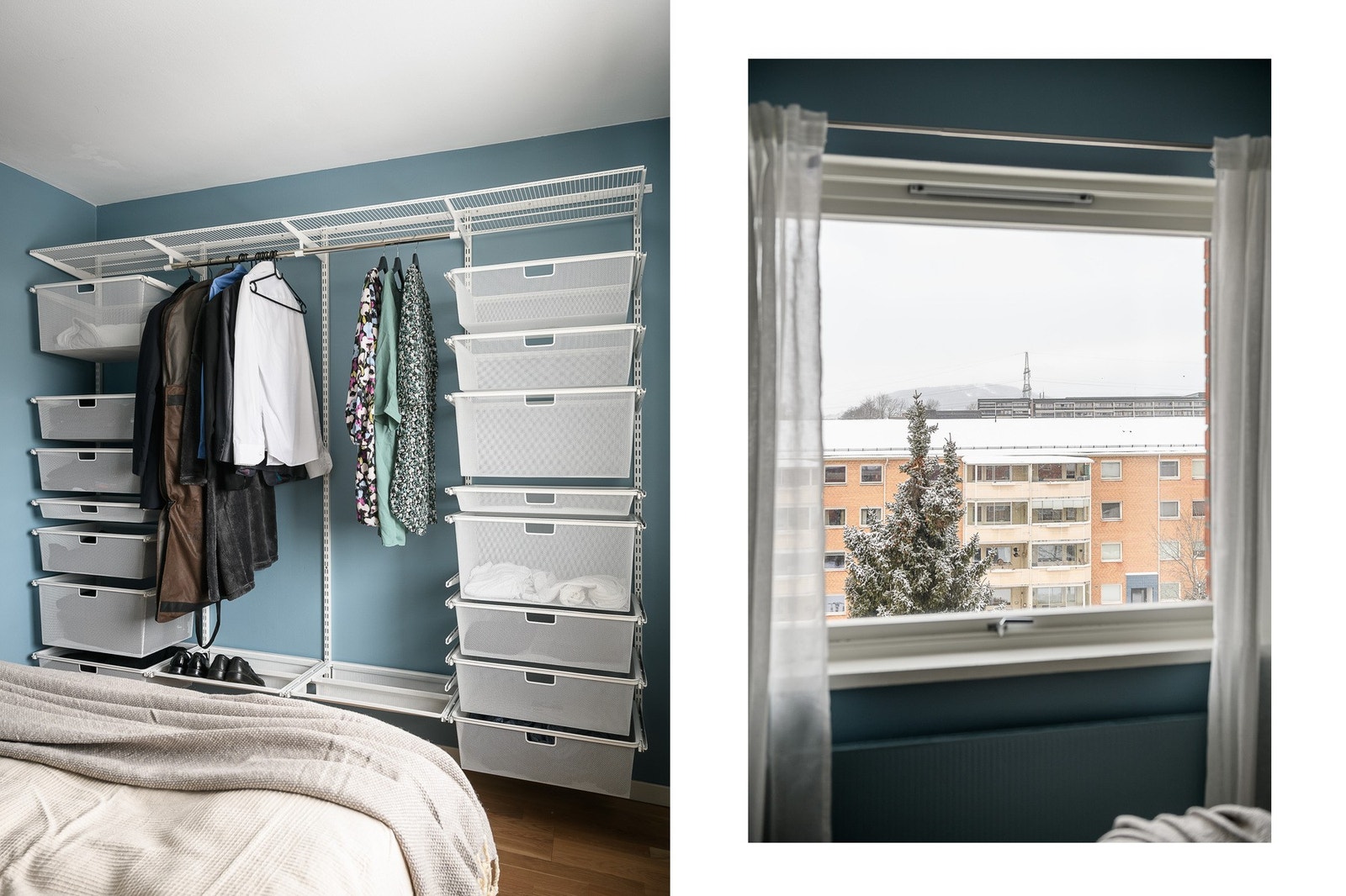 Soverommet vender ut mot det rolige gårdstunet. Galleribilde