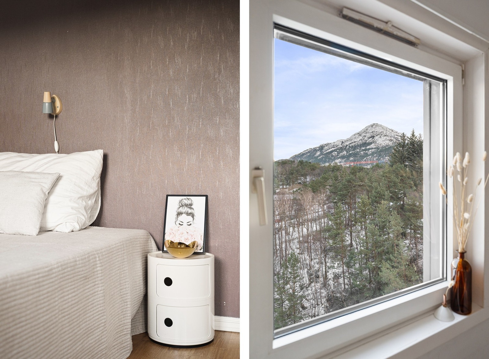 Flott utsikt fra soverommet. Galleribilde