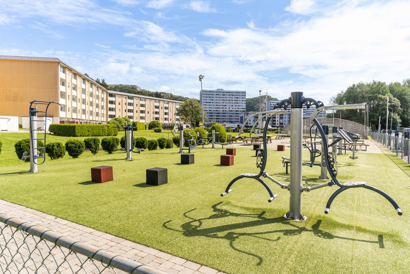 Her finner du blant annet treningsapparater. Galleribilde